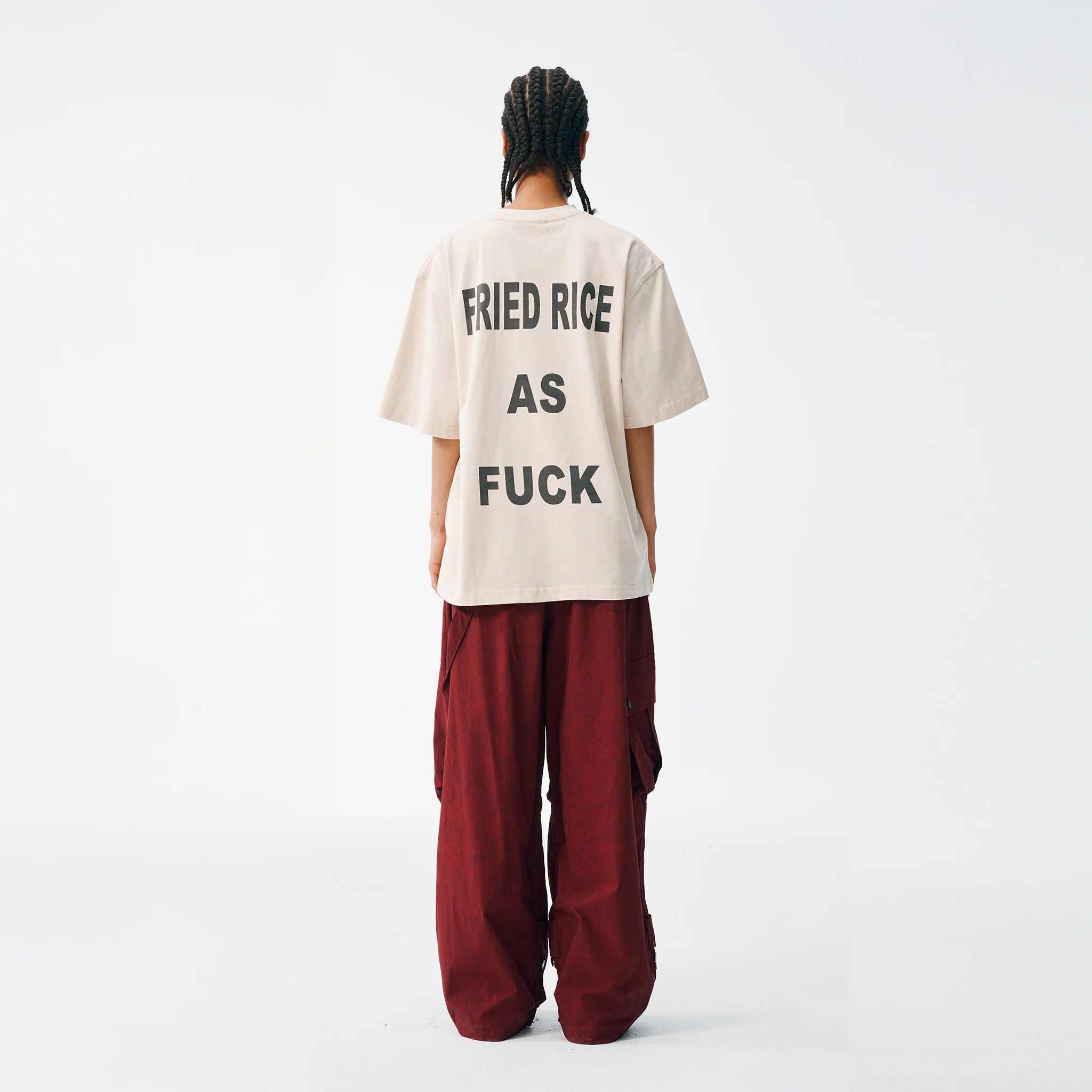 FRIED RICE AS FUCK Tee - Off White - Image 6