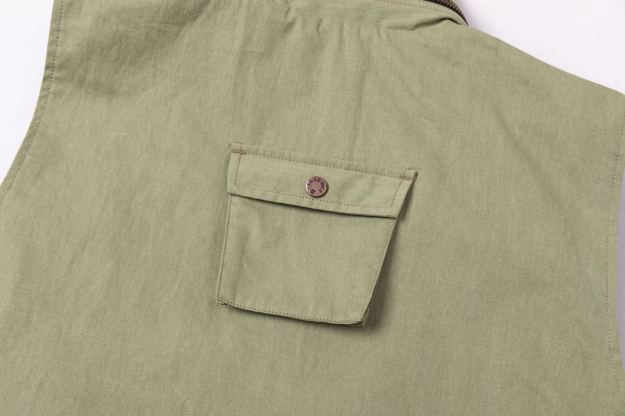 Reversible Utility Vest - Green x Stripe (FINAL SALE) - Image 20