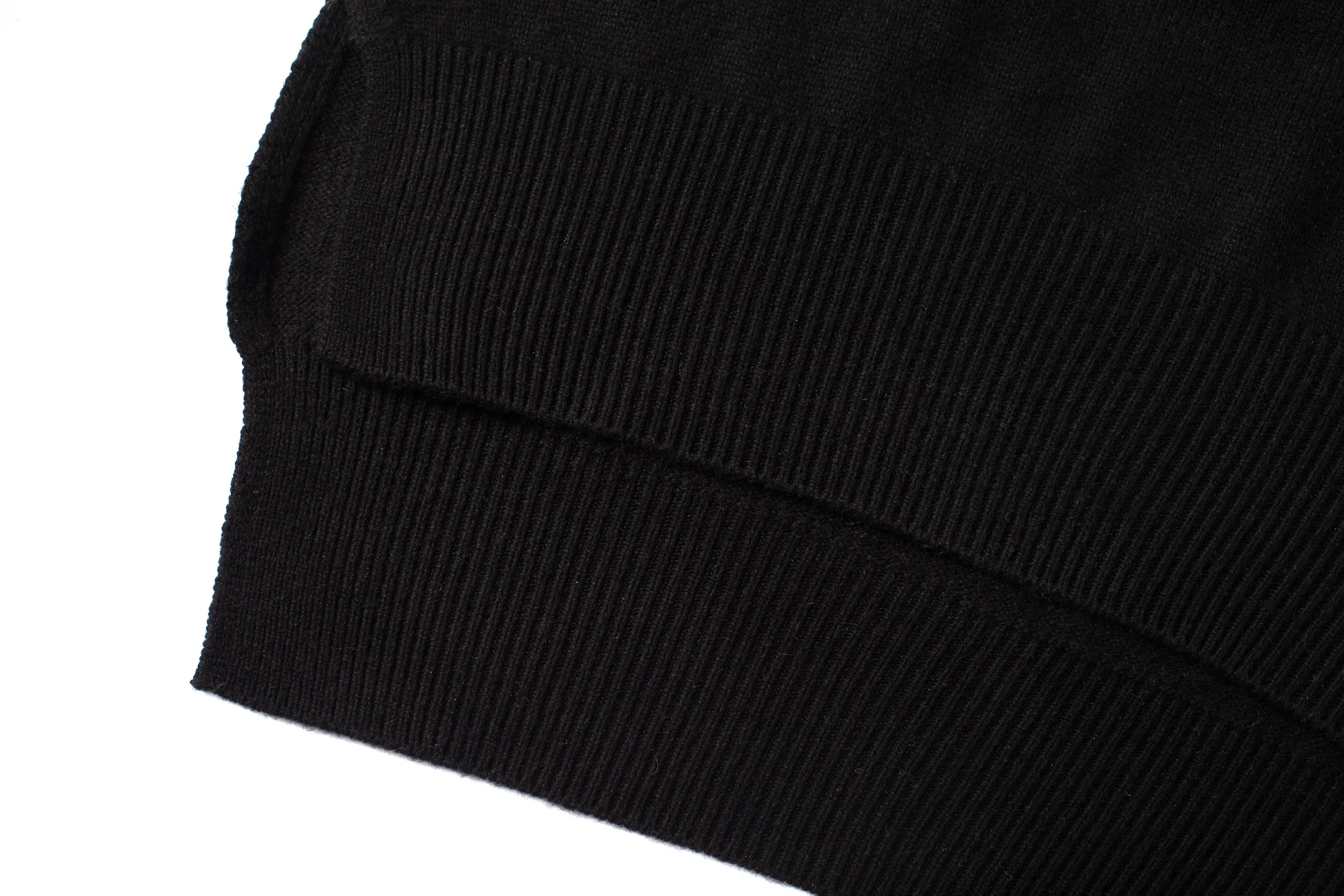 Cropped Knit Top – Open-Side Cut Pullover Midnight - Image 11