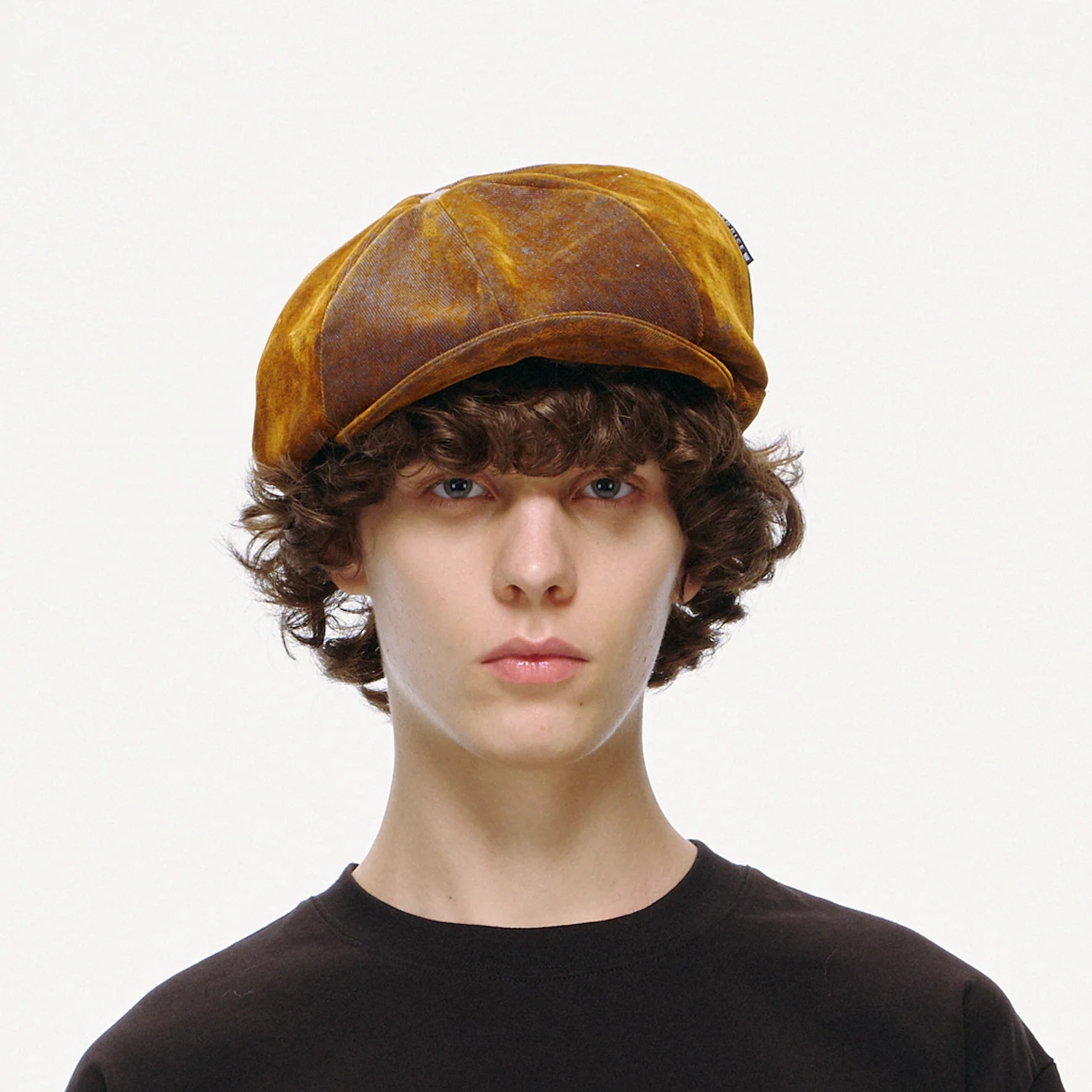 Denim Newsboy Cap - Rust Iridescent - Image 4