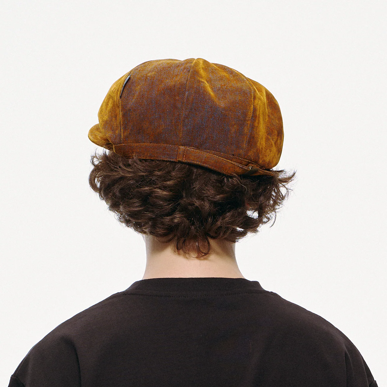 Denim Newsboy Cap - Rust Iridescent - Image 5