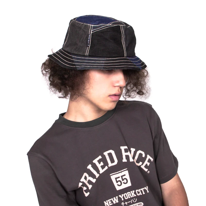 Fisherman Hat - Handcrafted Custom Patchwork Denim - Image 5