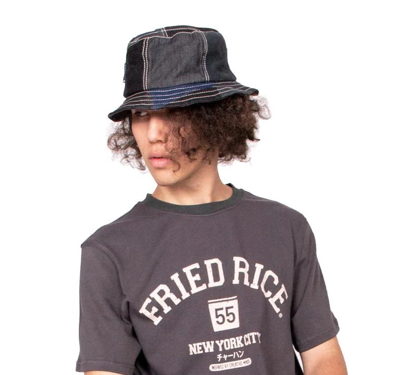 Fisherman Hat - Handcrafted Custom Patchwork Denim - Image 6