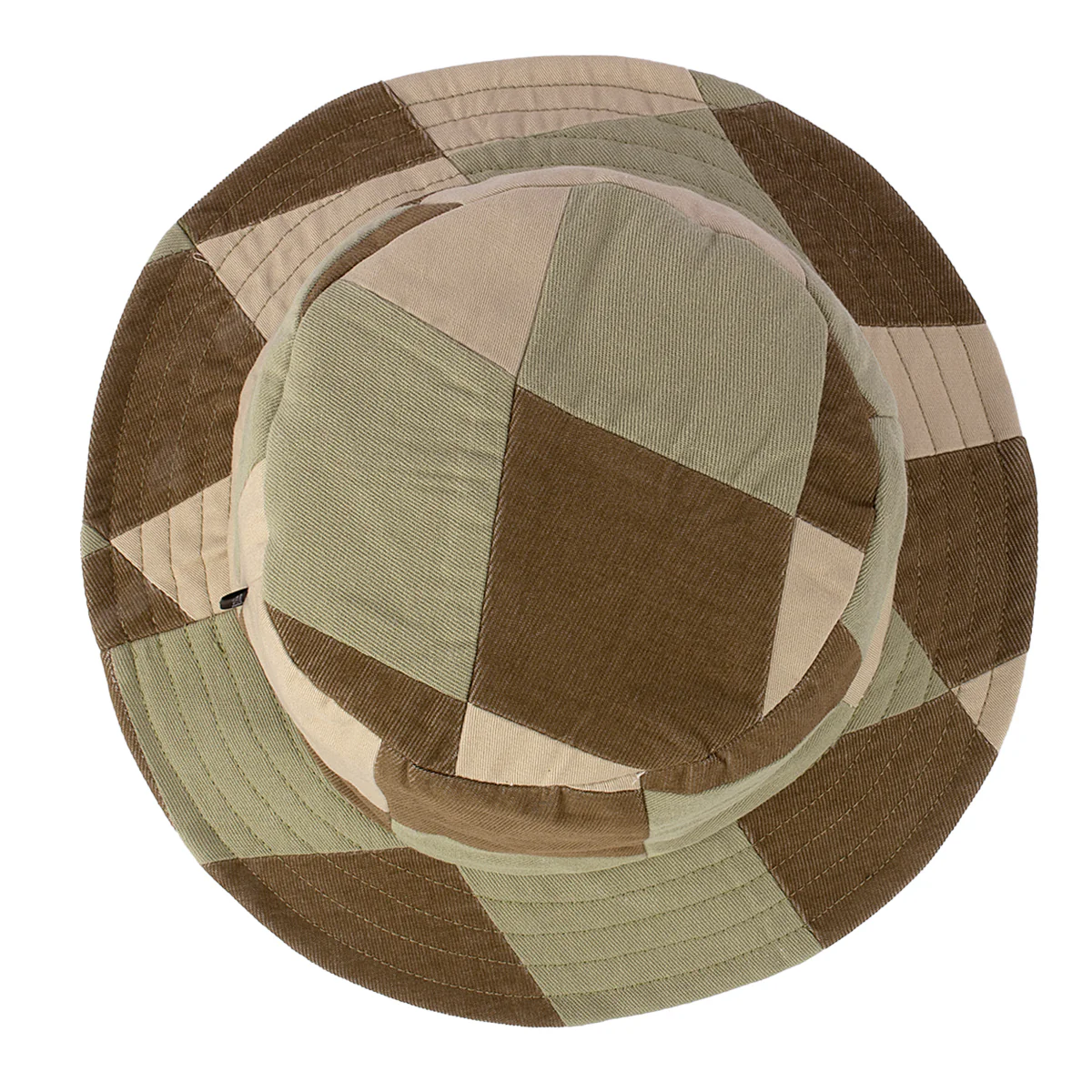 Fisherman Patchwork Hat- Tan - Image 3