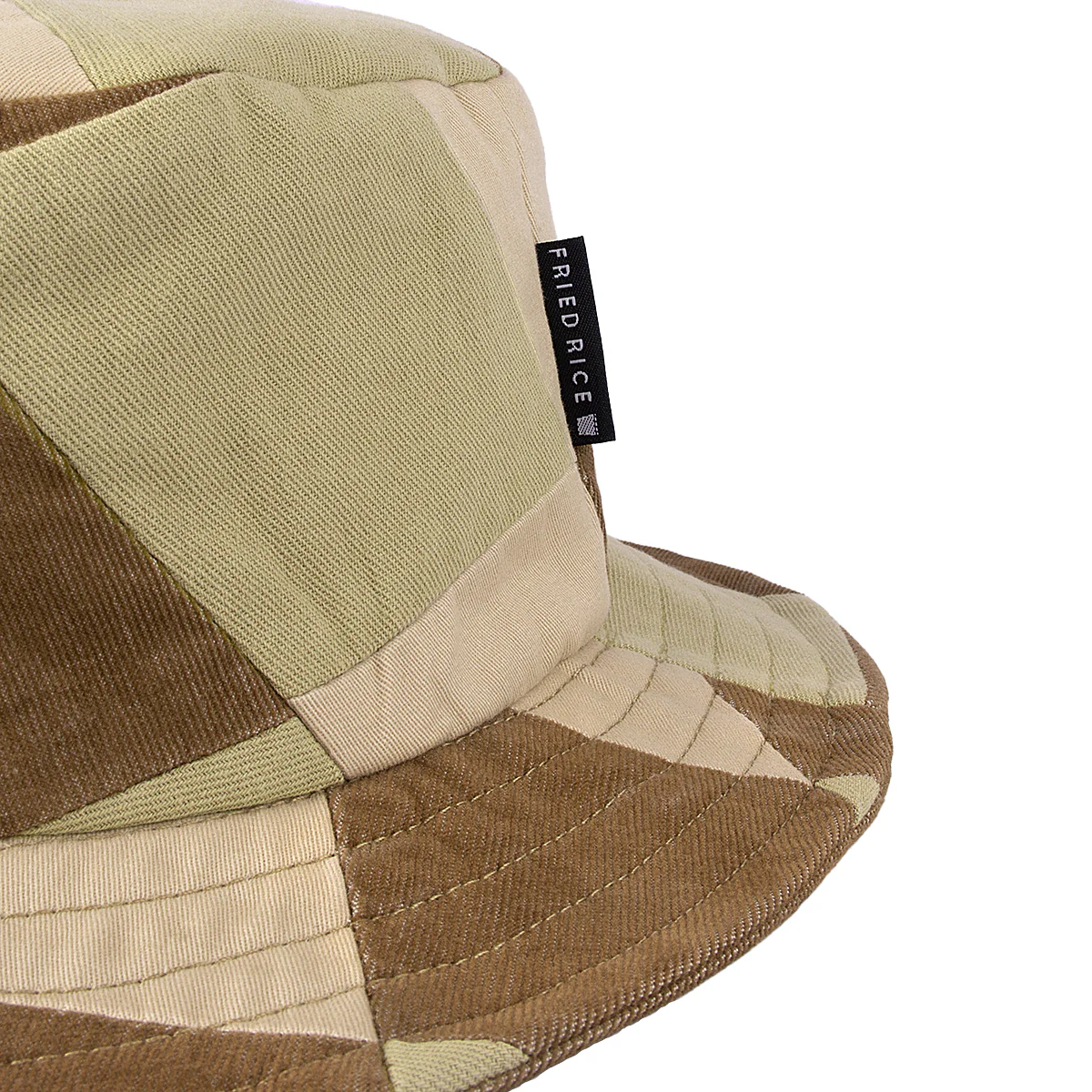 Fisherman Patchwork Hat- Tan - Image 4