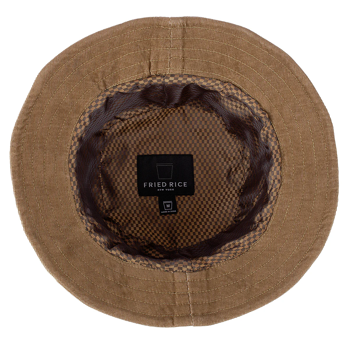 Fisherman Patchwork Hat- Tan - Image 6