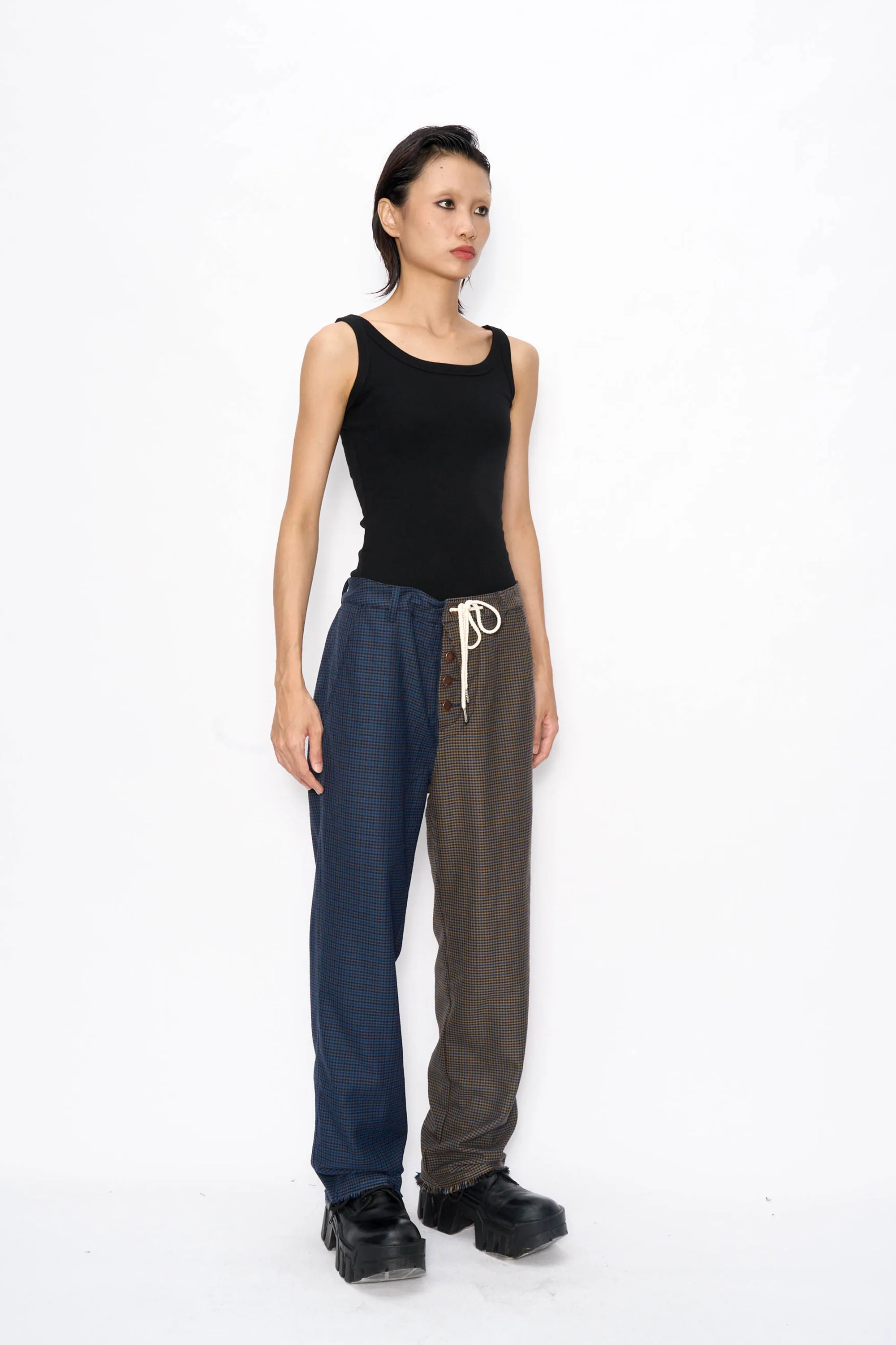 Two-Tone Pants Houndstooth Pant - Image 4