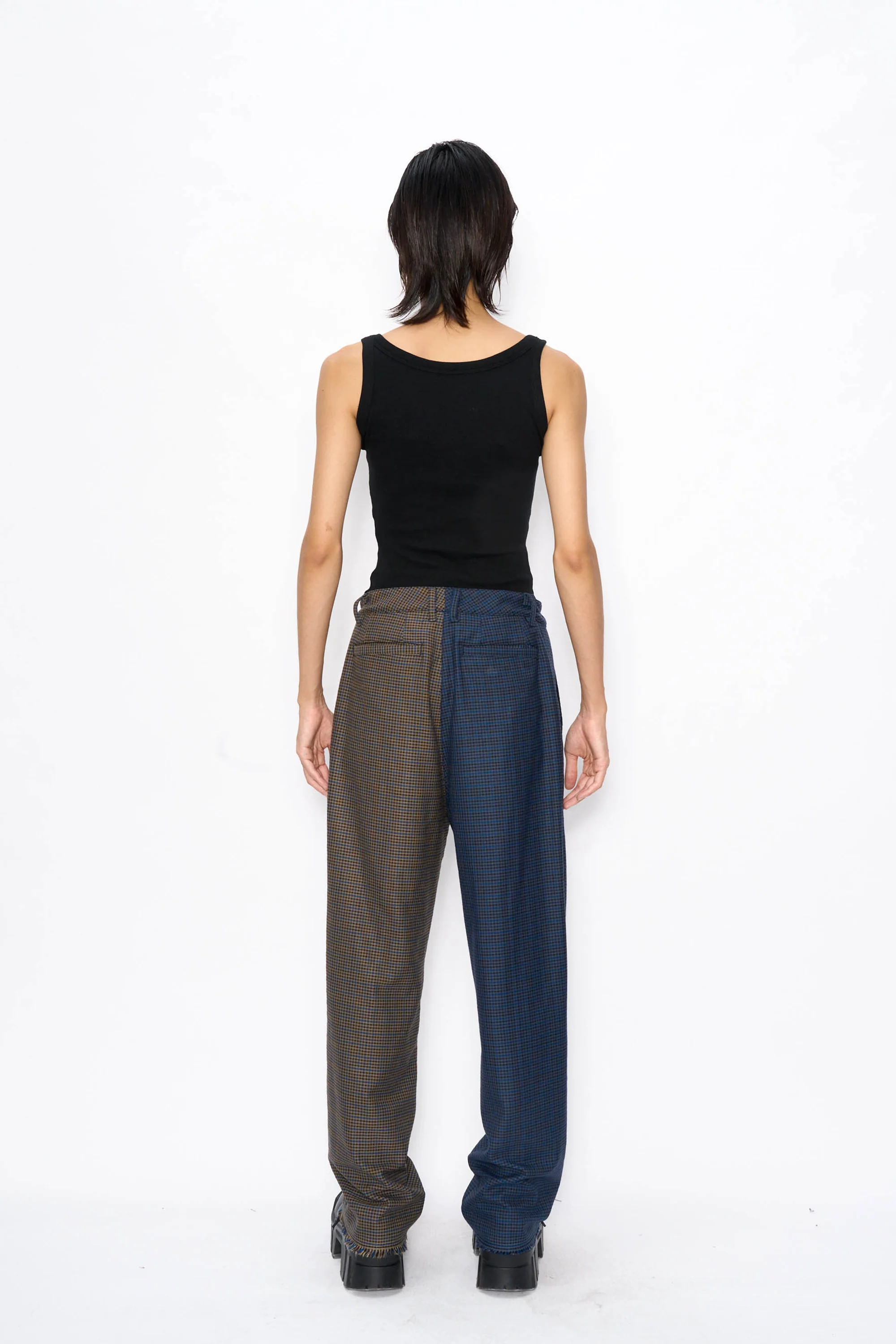 Two-Tone Pants Houndstooth Pant - Image 8