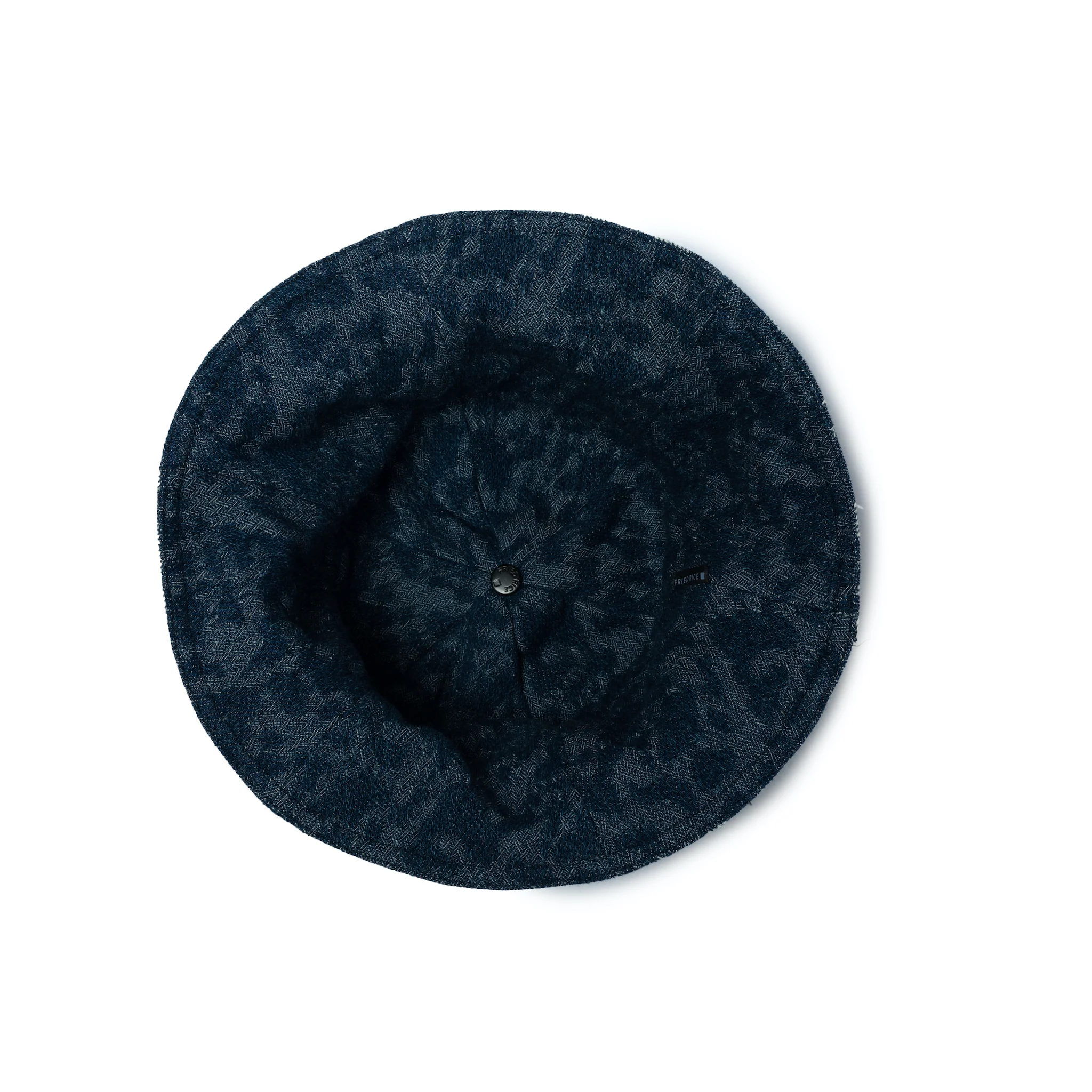 Reversible Lampshade Bucket Hat - Contrasting Denim - Image 3