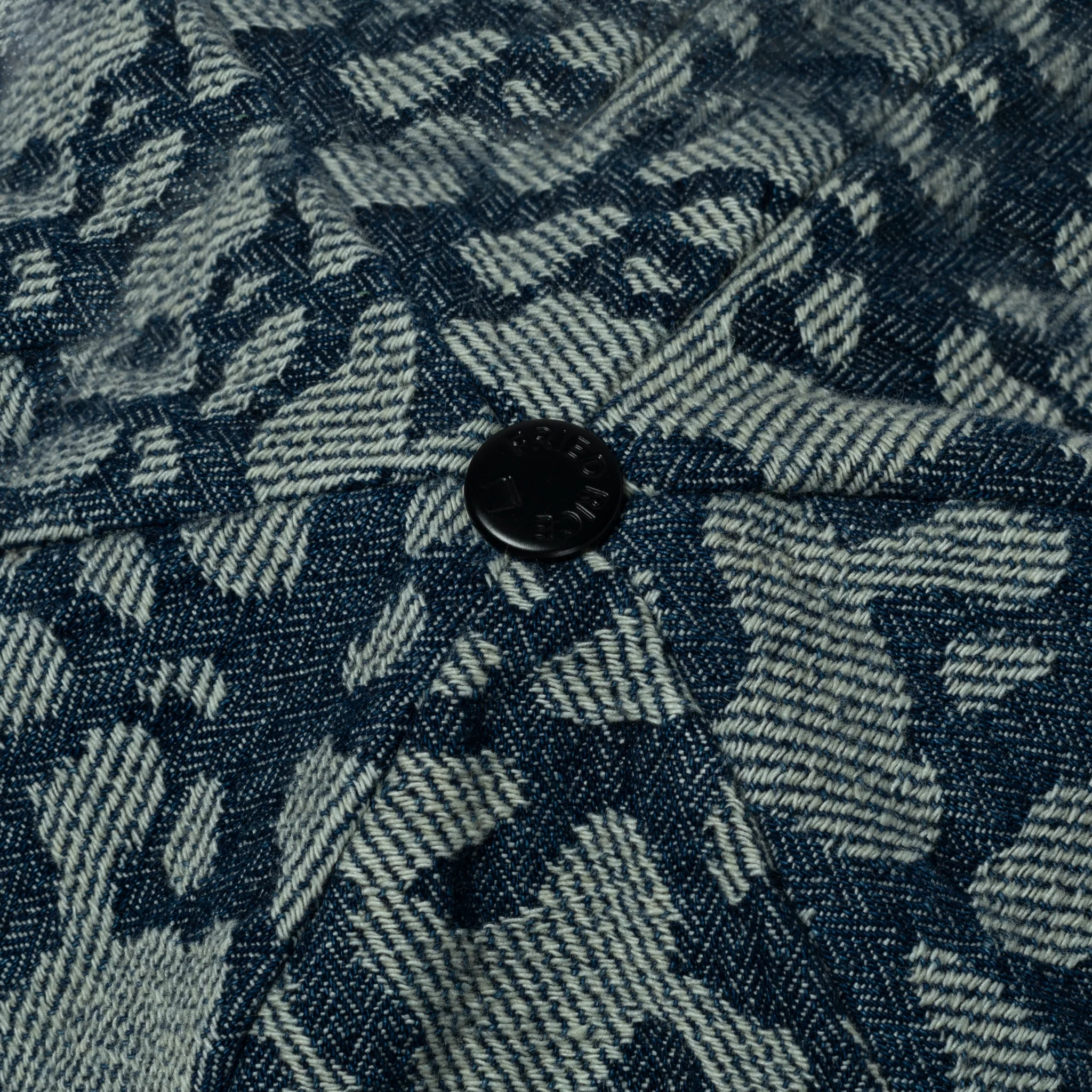 Reversible Lampshade Bucket Hat - Contrasting Denim - Image 5