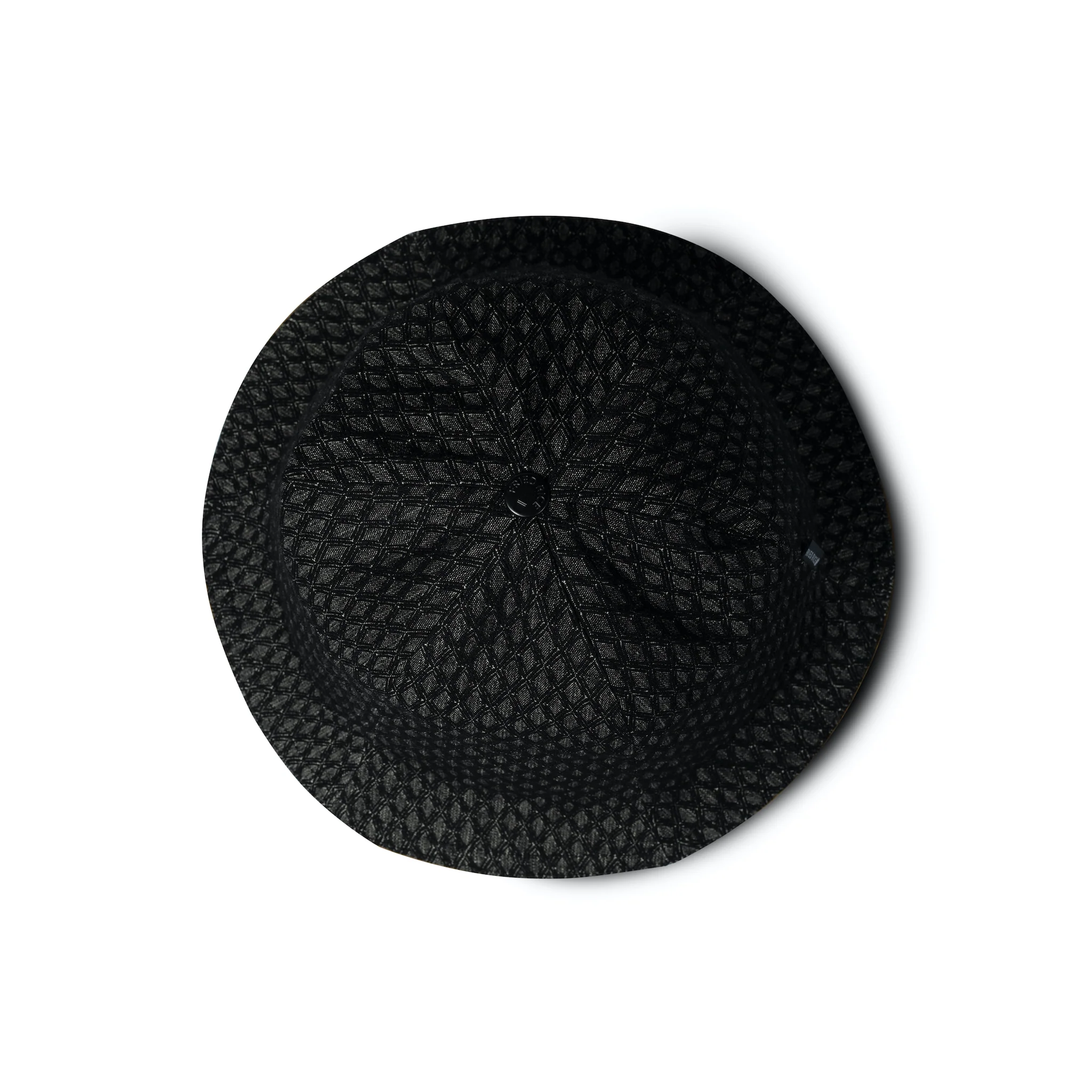 Reversible Lampshade Bucket Hat - Dark Green Chevron - Image 6