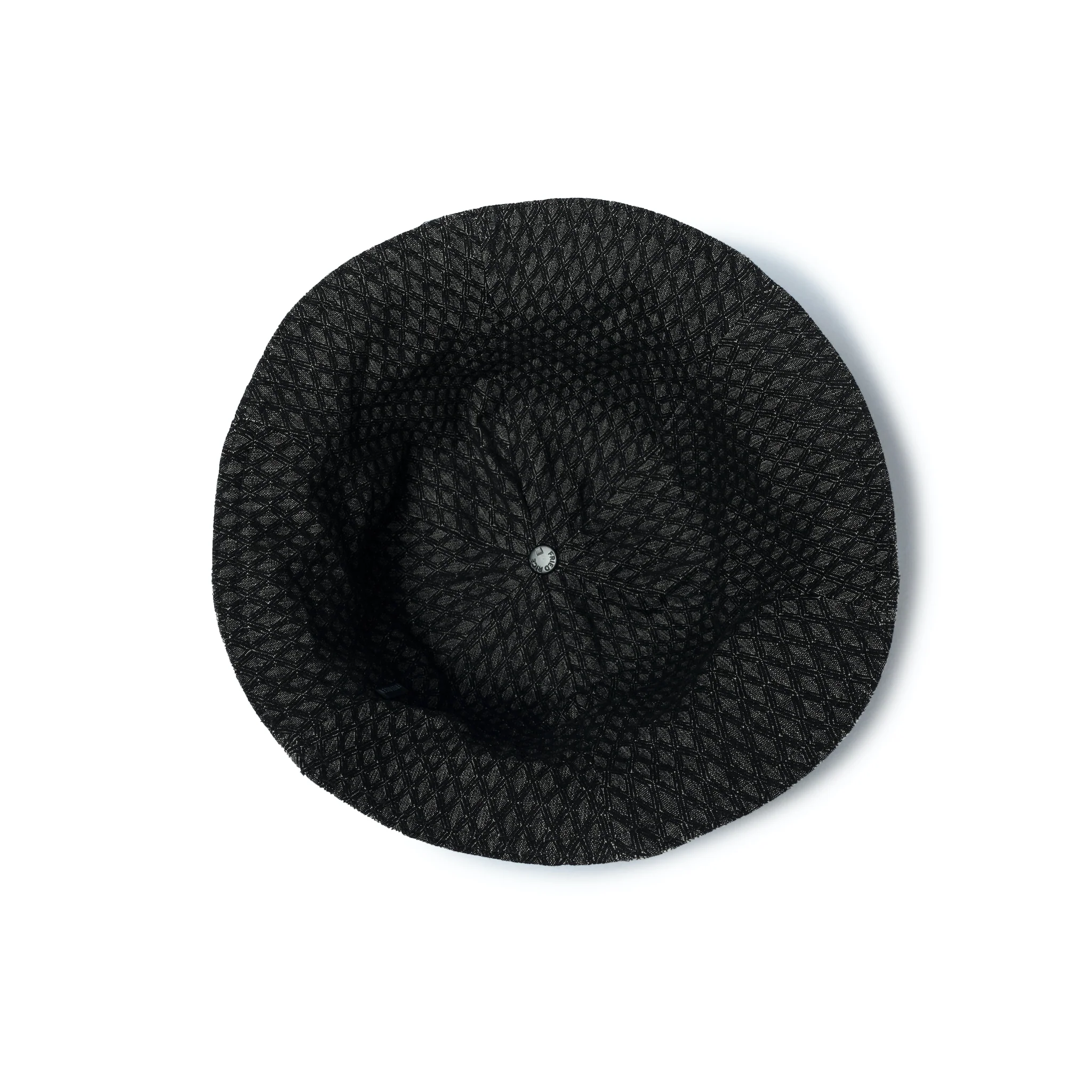 Reversible Lampshade Bucket Hat - Dark Green Chevron - Image 7