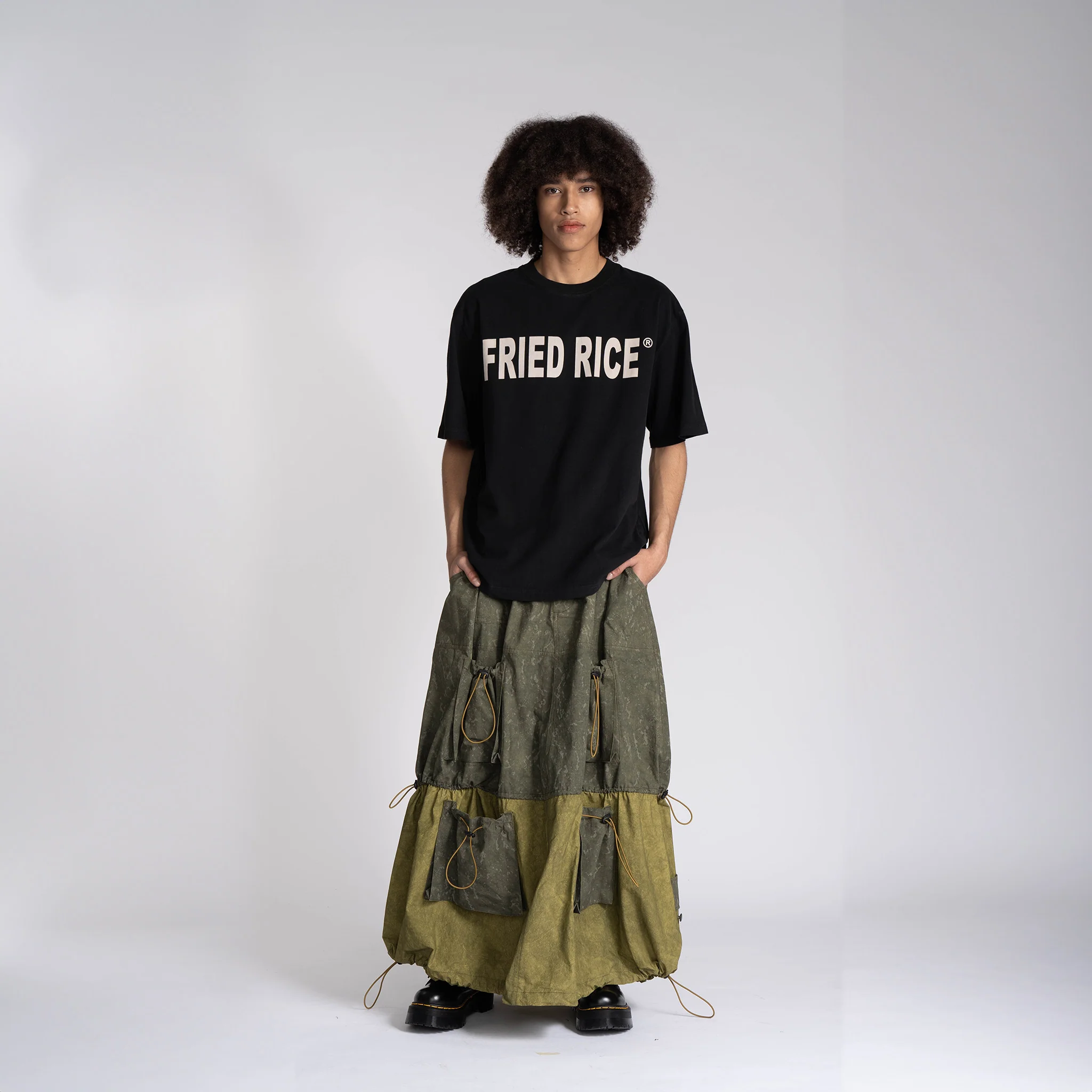Marble Dyed Cargo Skirt - Image 5