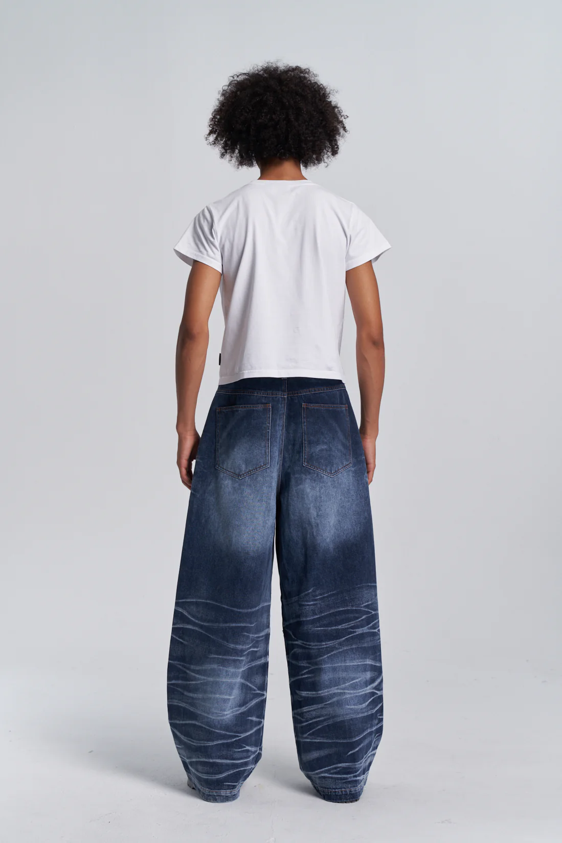 Embroidered Baby Tee - White - Image 11