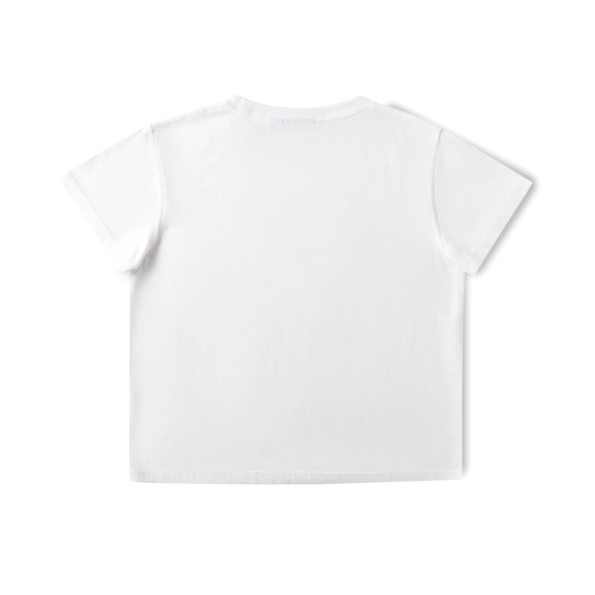 Embroidered Baby Tee - White - Image 13