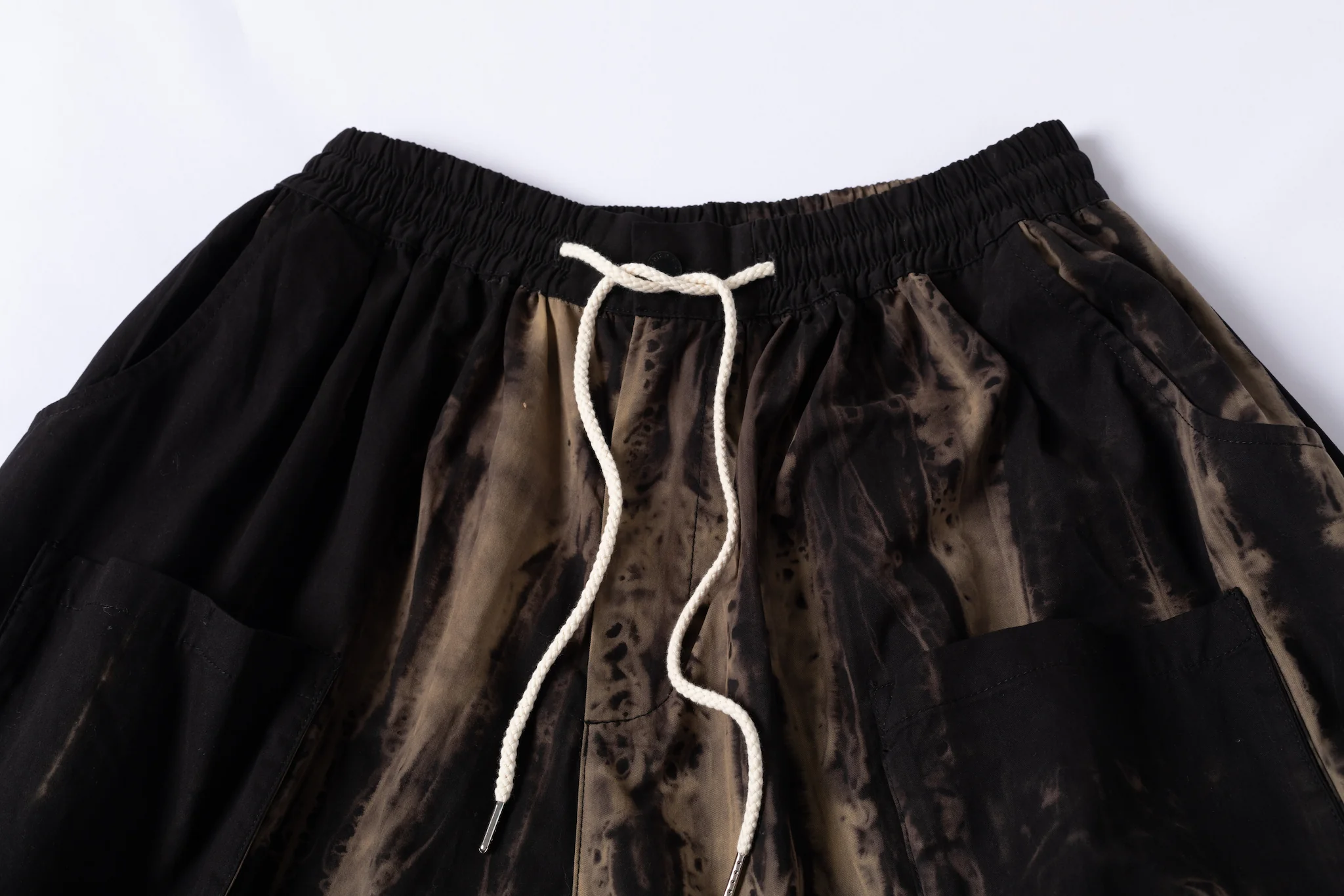 Wide Leg Yemi Pants - Wring Dye Black - Image 10