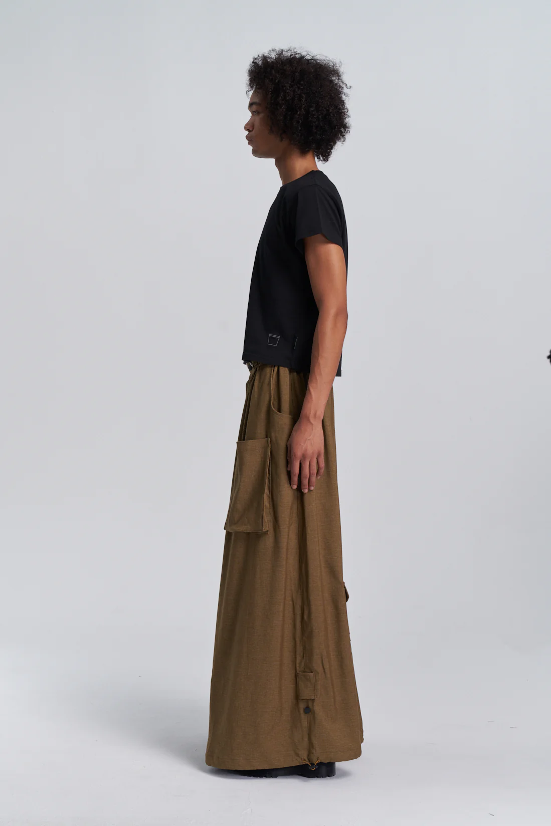 Wide Leg Yemi Pants - Coffee - Image 13