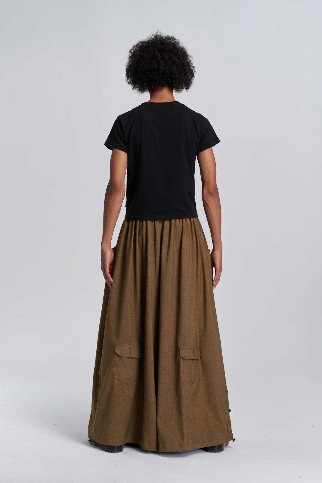 Wide Leg Yemi Pants - Coffee - Image 18