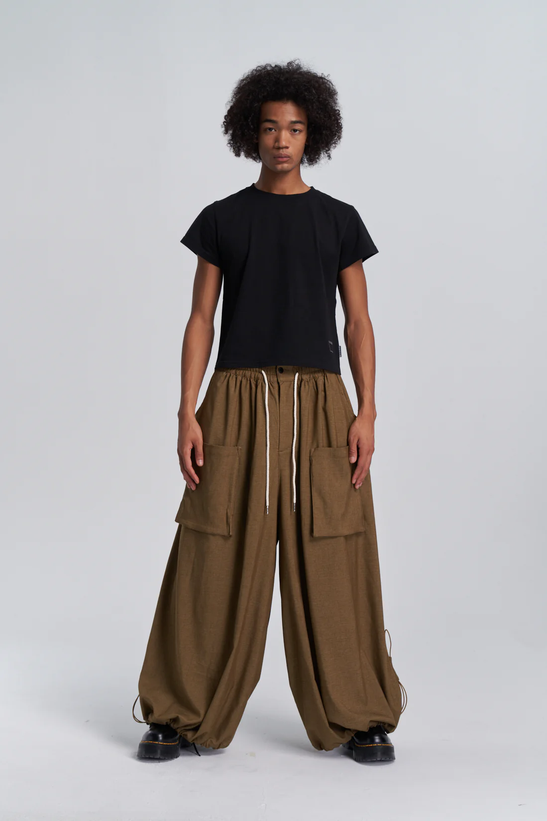 Wide Leg Yemi Pants - Coffee - Image 6