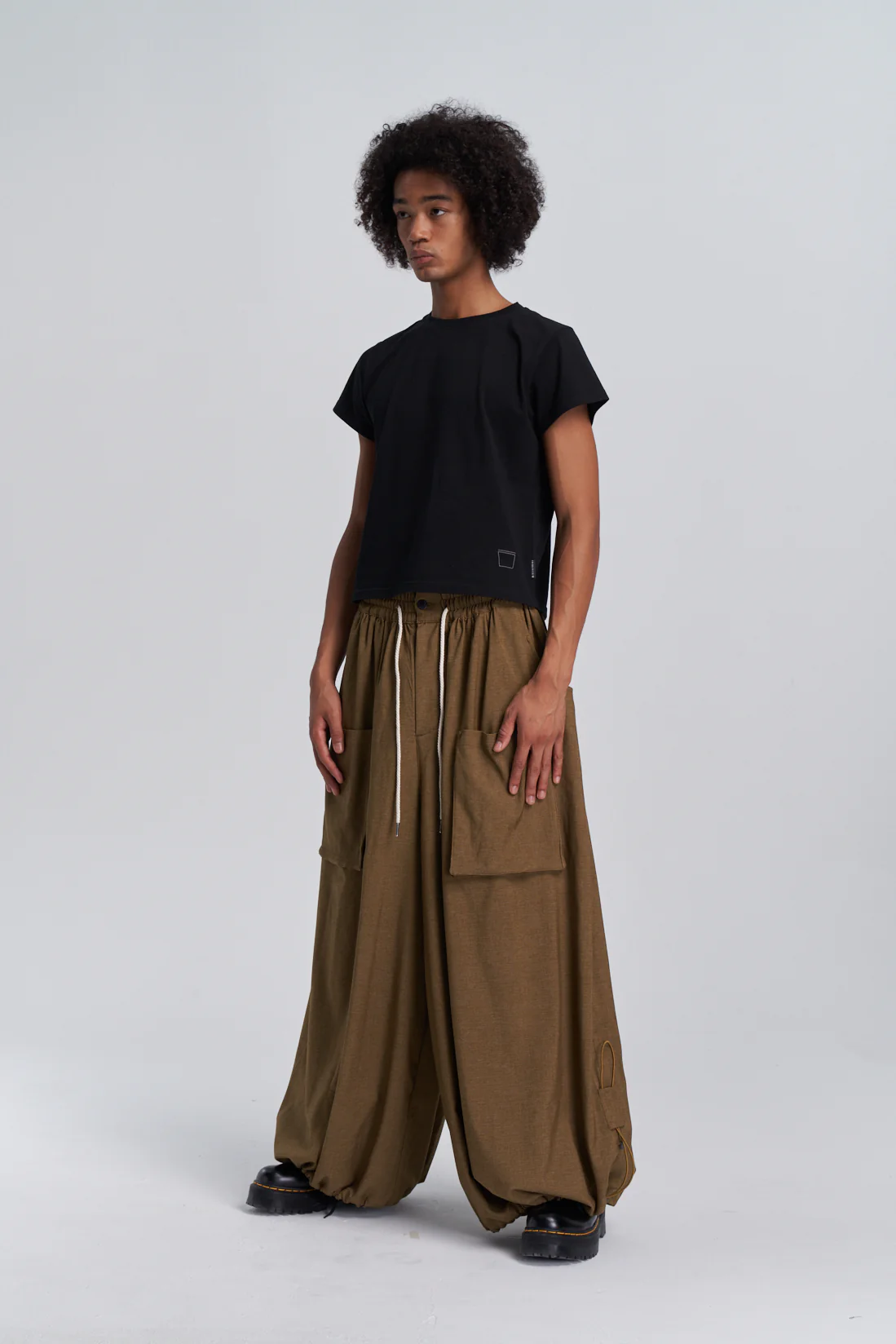 Wide Leg Yemi Pants - Coffee - Image 9