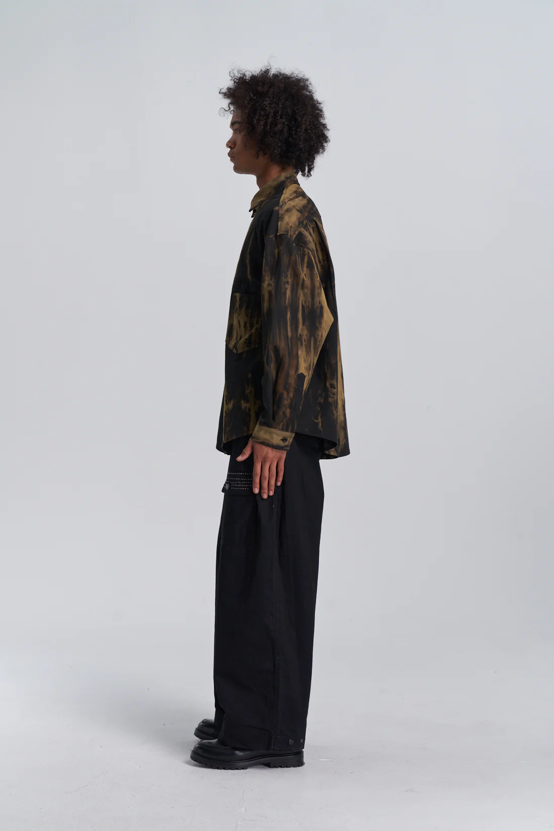 Wring Dye Button Up - Black - Image 13