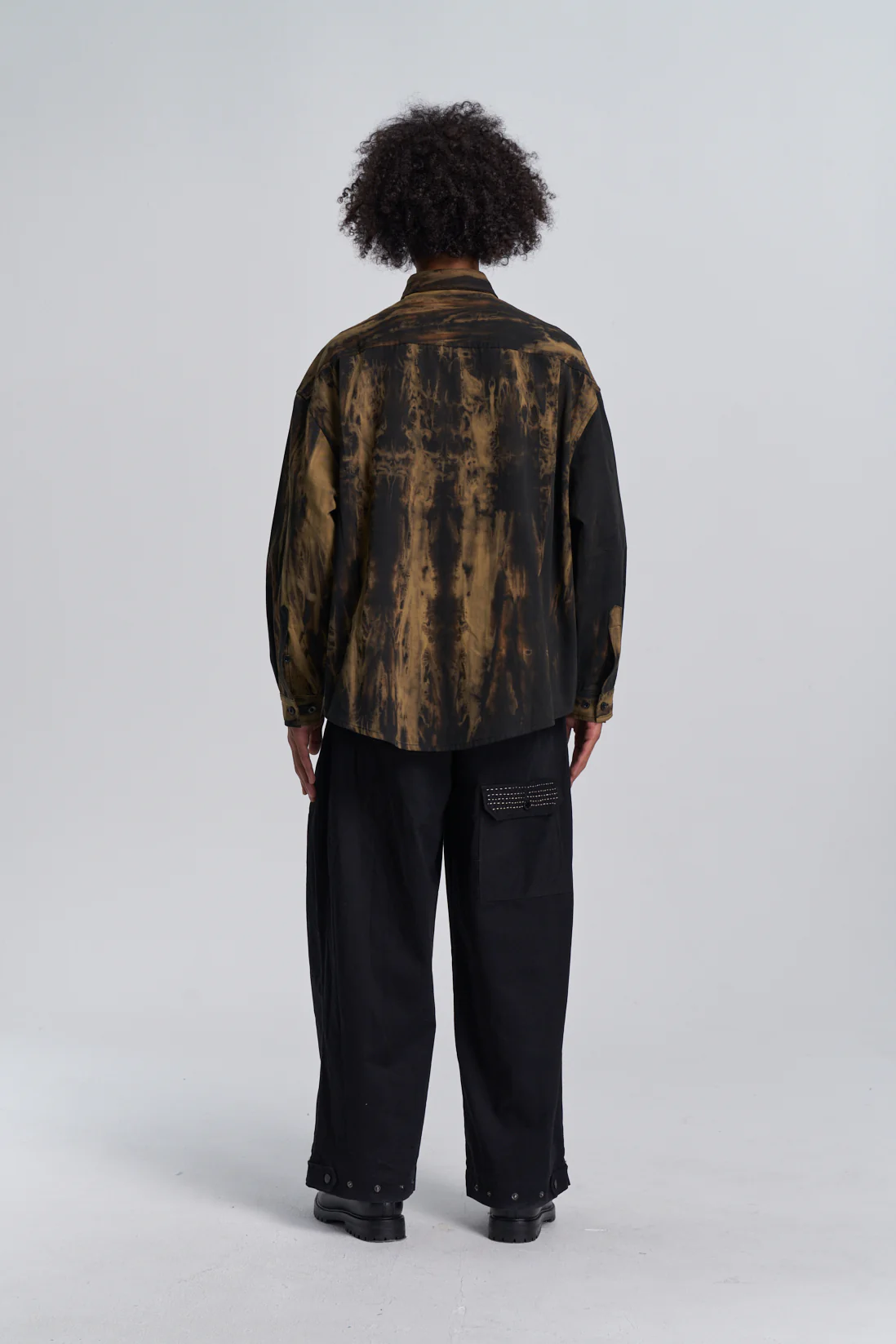 Wring Dye Button Up - Black - Image 7