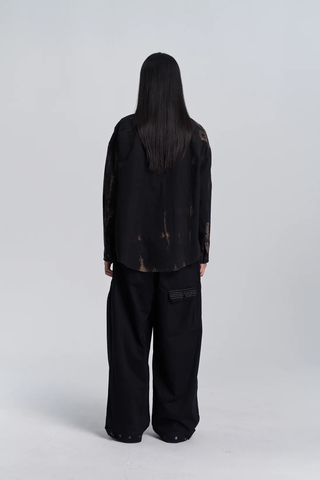 Wring Dye Button Up - Black - Image 8