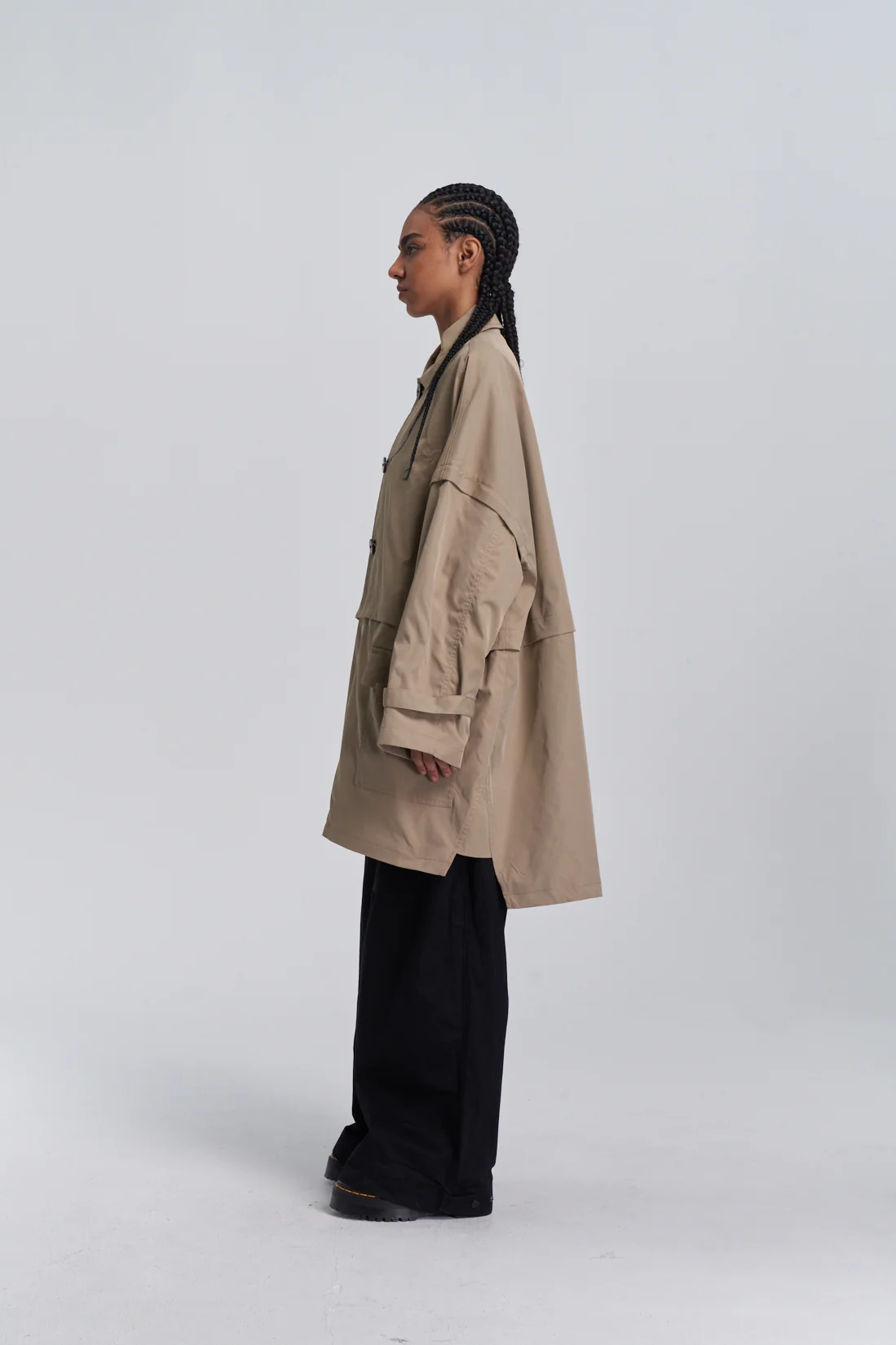 Convertible Trench Coat - Sand - Image 10