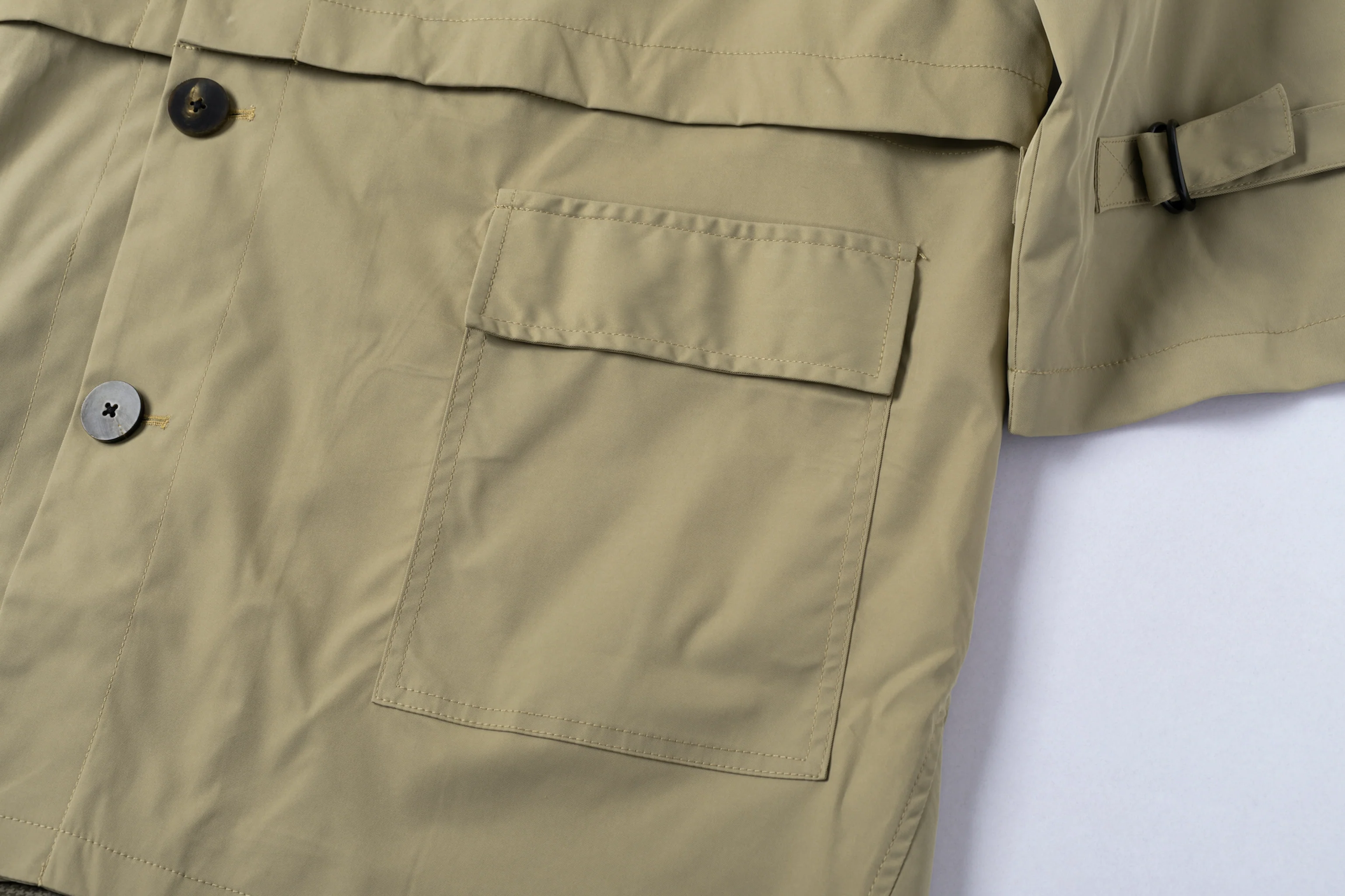 Convertible Trench Coat - Sand - Image 14