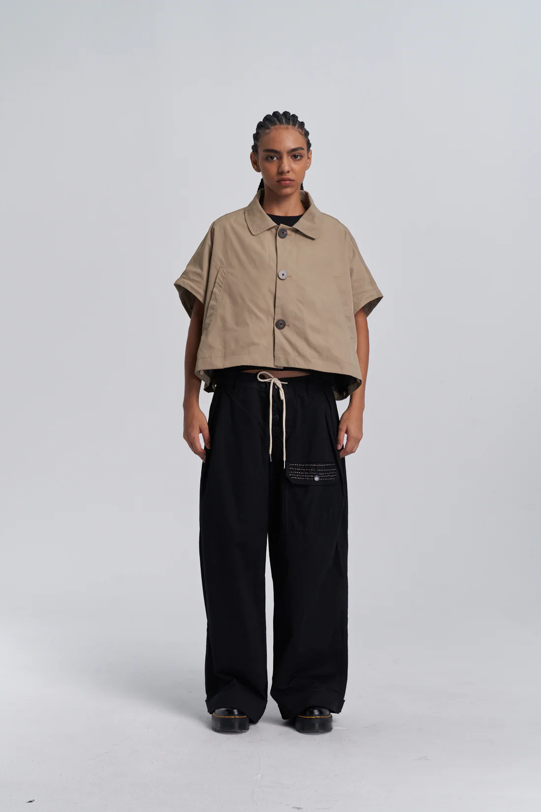 Convertible Trench Coat - Sand - Image 6