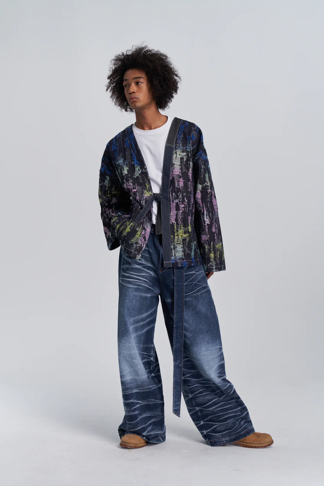 Shibuya Denim Kimono Blazer - Image 4