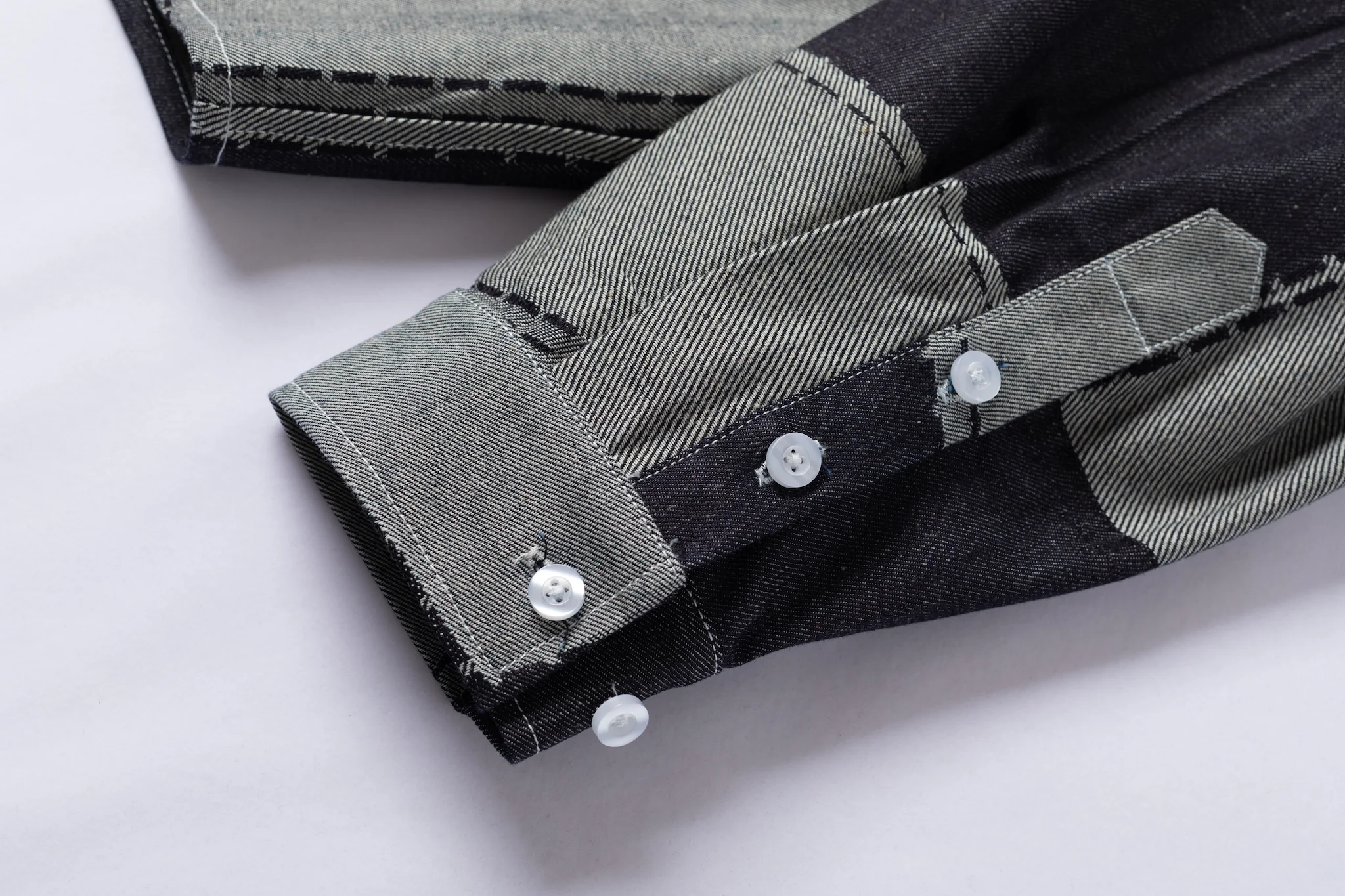 Denim Patchwork Overshirt - Image 12