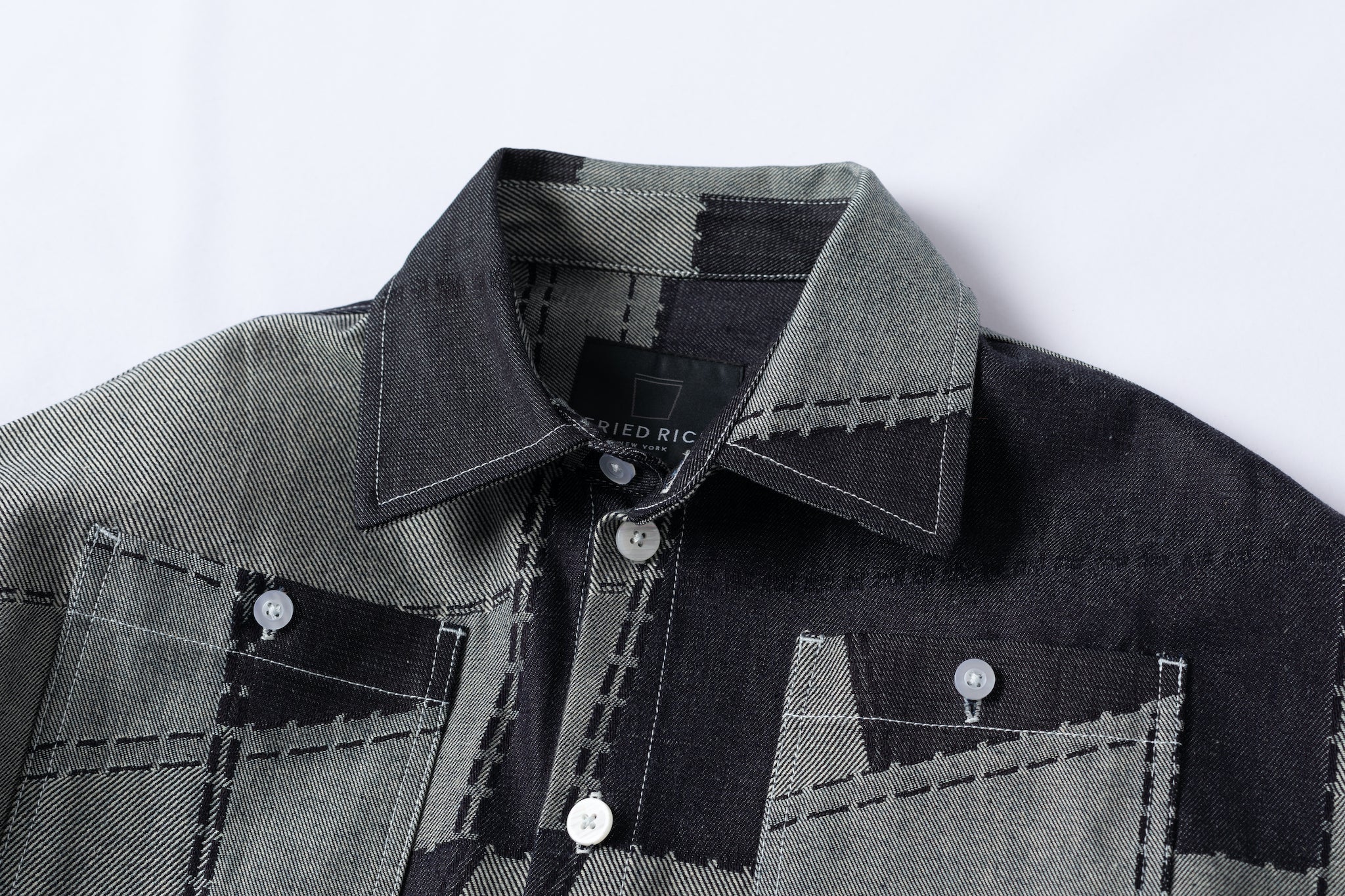 Denim Patchwork Overshirt - Image 5
