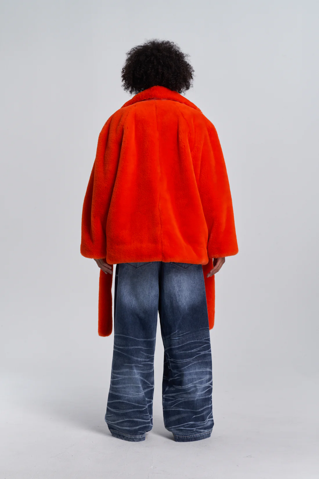 Faux Fur Trapper Jacket - Orange - Image 12