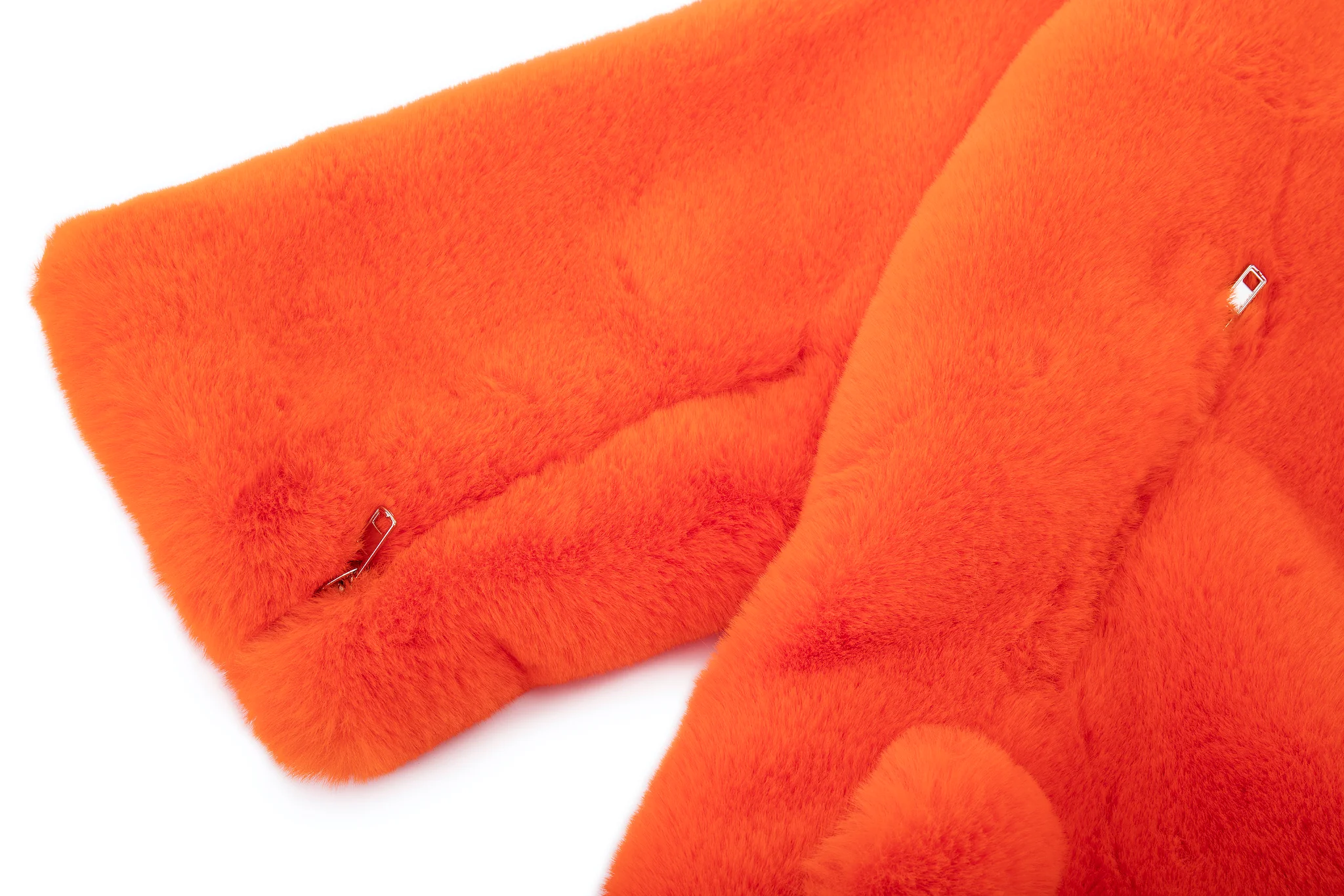 Faux Fur Trapper Jacket - Orange - Image 15