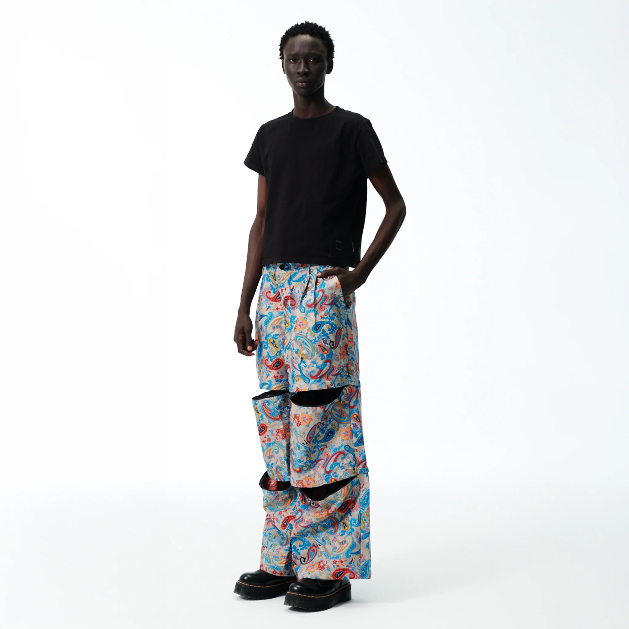 Convertible Cargos - Multicolor Paisley - Image 5