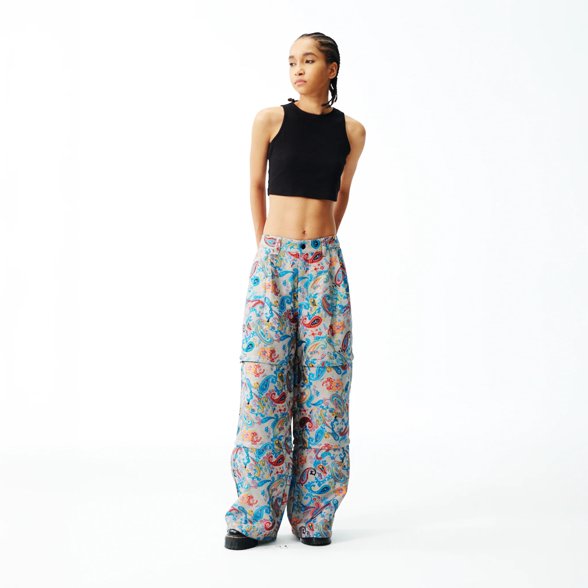 Convertible Cargos - Multicolor Paisley - Image 6