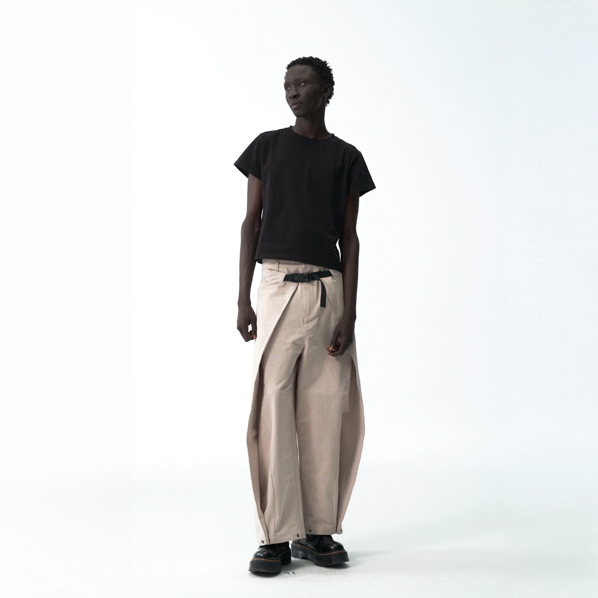 Snap Wrap Pants - Bone - Image 5