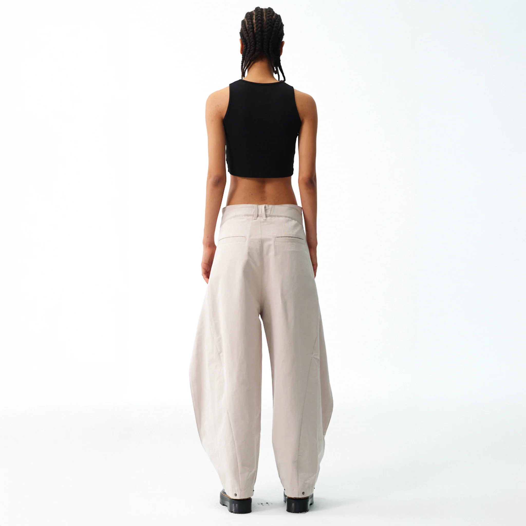 Snap Wrap Pants - Bone - Image 8