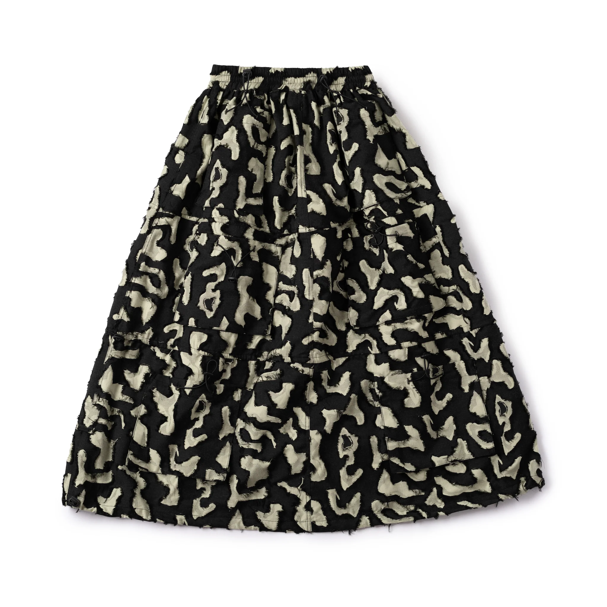 Raised Floral Cargo Skirt - Image 5