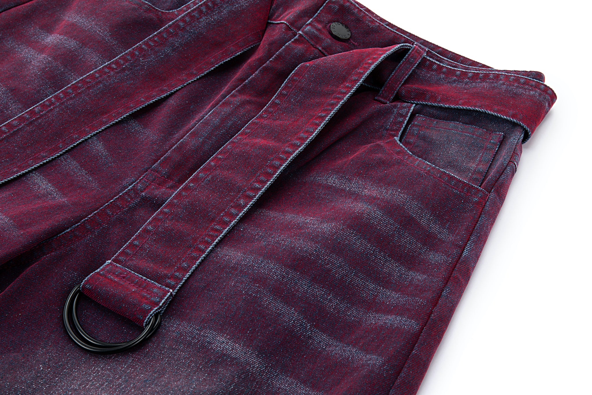 Oil Slick Iridescent Wide Leg Denim - Image 11