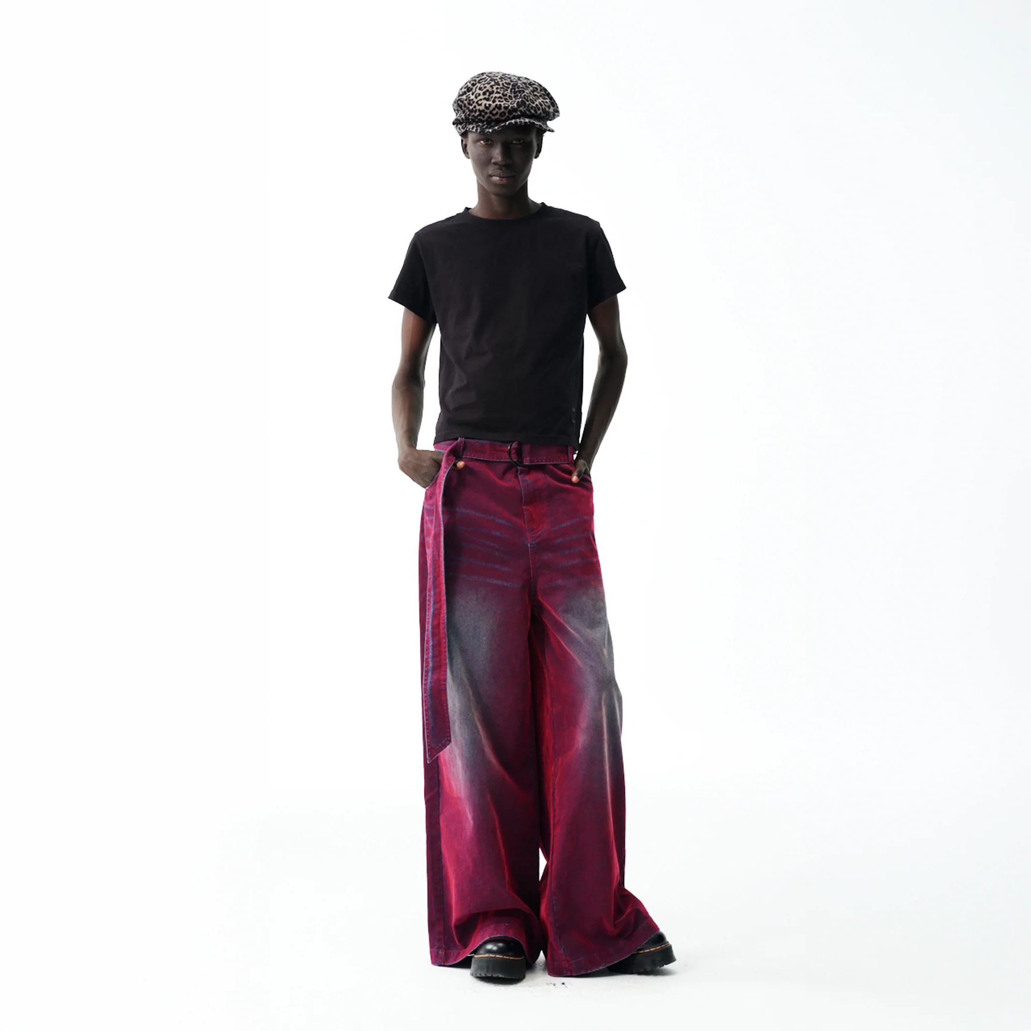 Oil Slick Iridescent Wide Leg Denim - Image 5