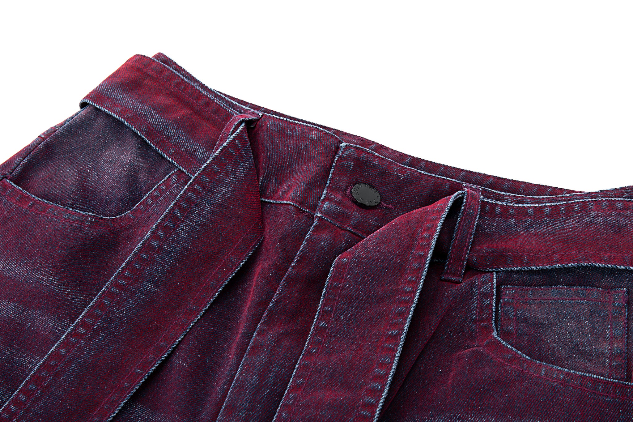 Oil Slick Iridescent Wide Leg Denim - Image 6
