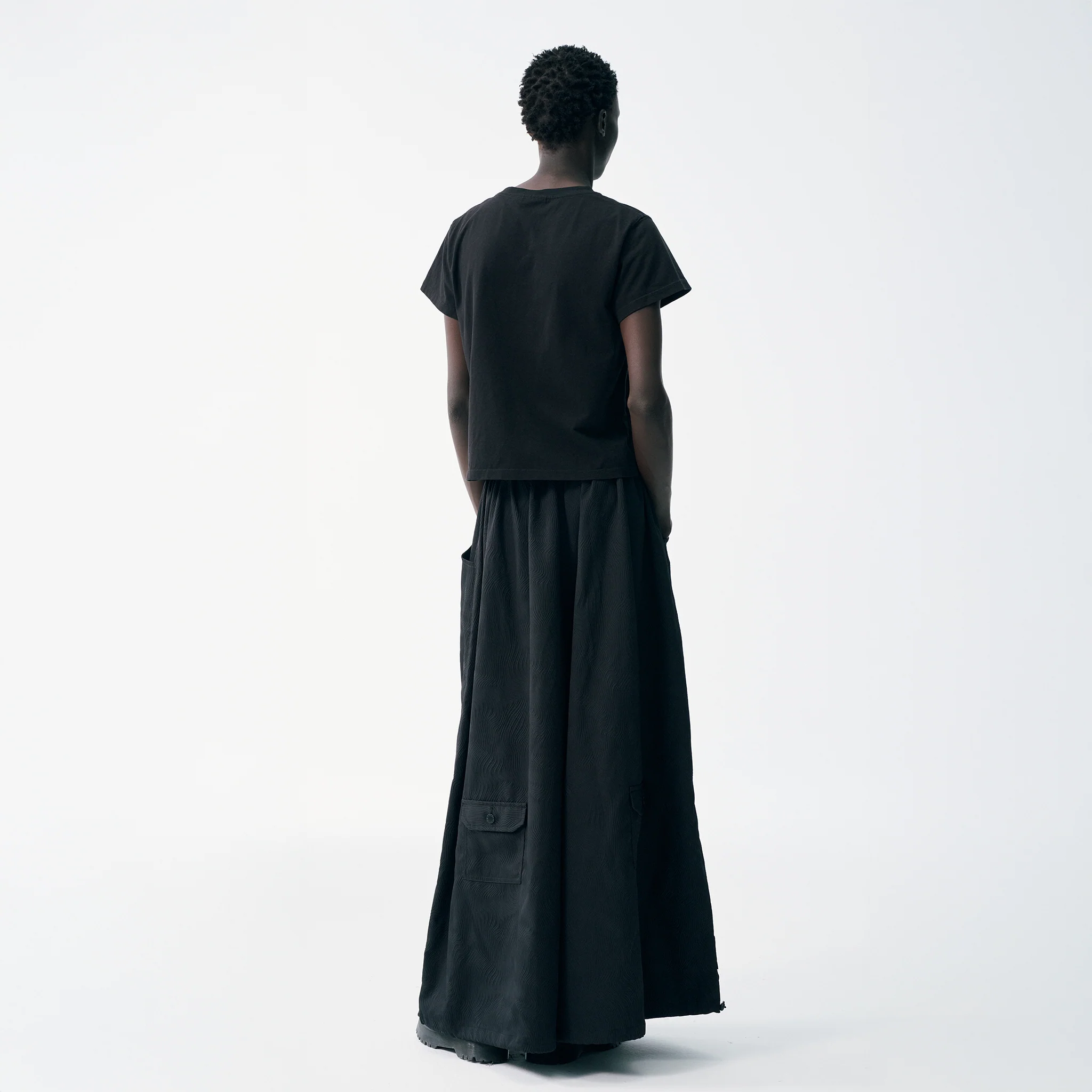 Wide Leg Yemi Pants - Topographical Black - Image 6