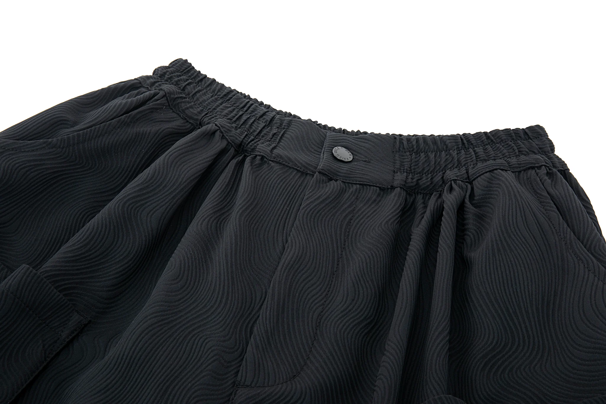 Wide Leg Yemi Pants - Topographical Black - Image 9