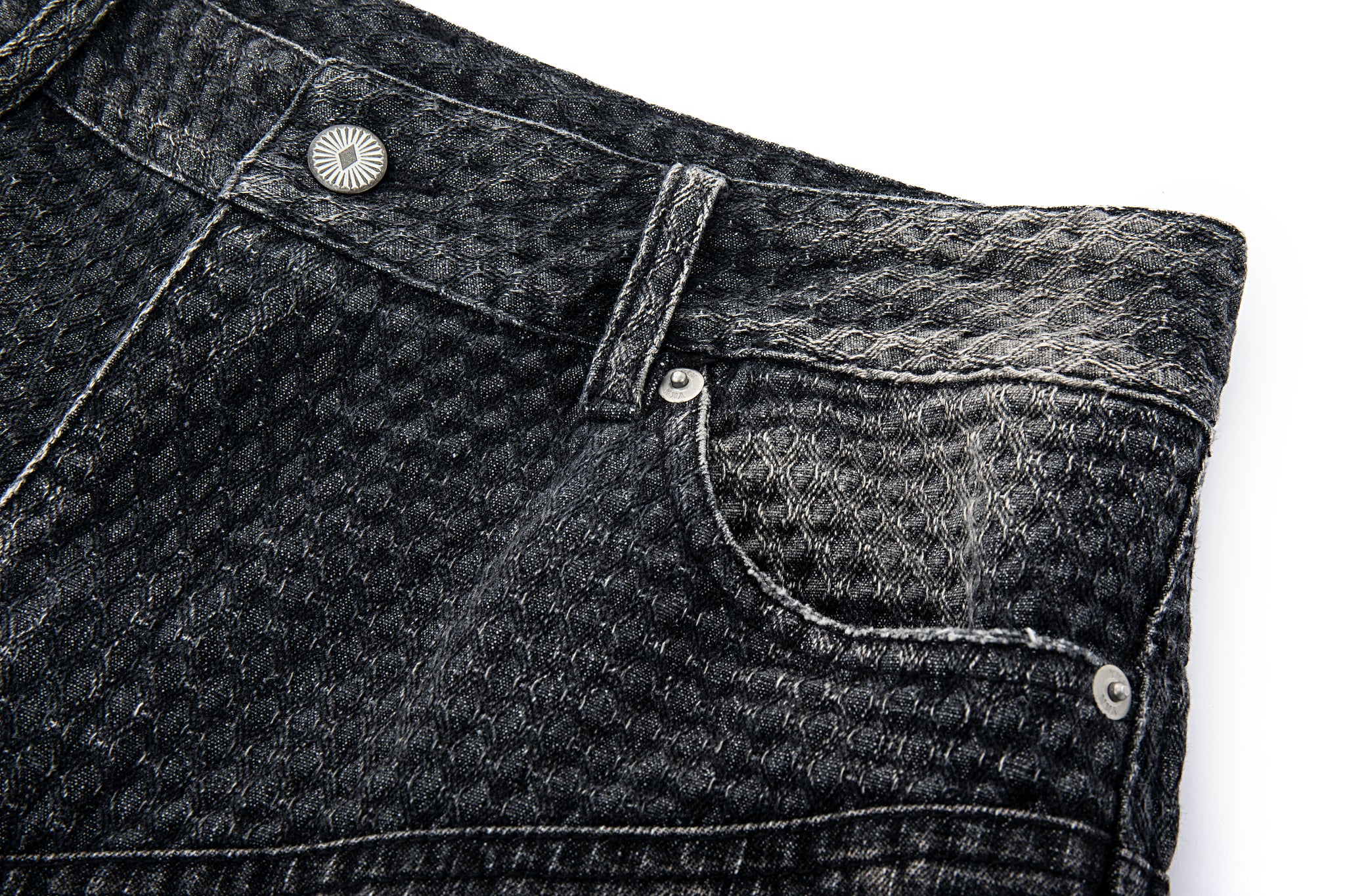 Angular Utility Pocket Faded Jorts - Onyx - Image 12