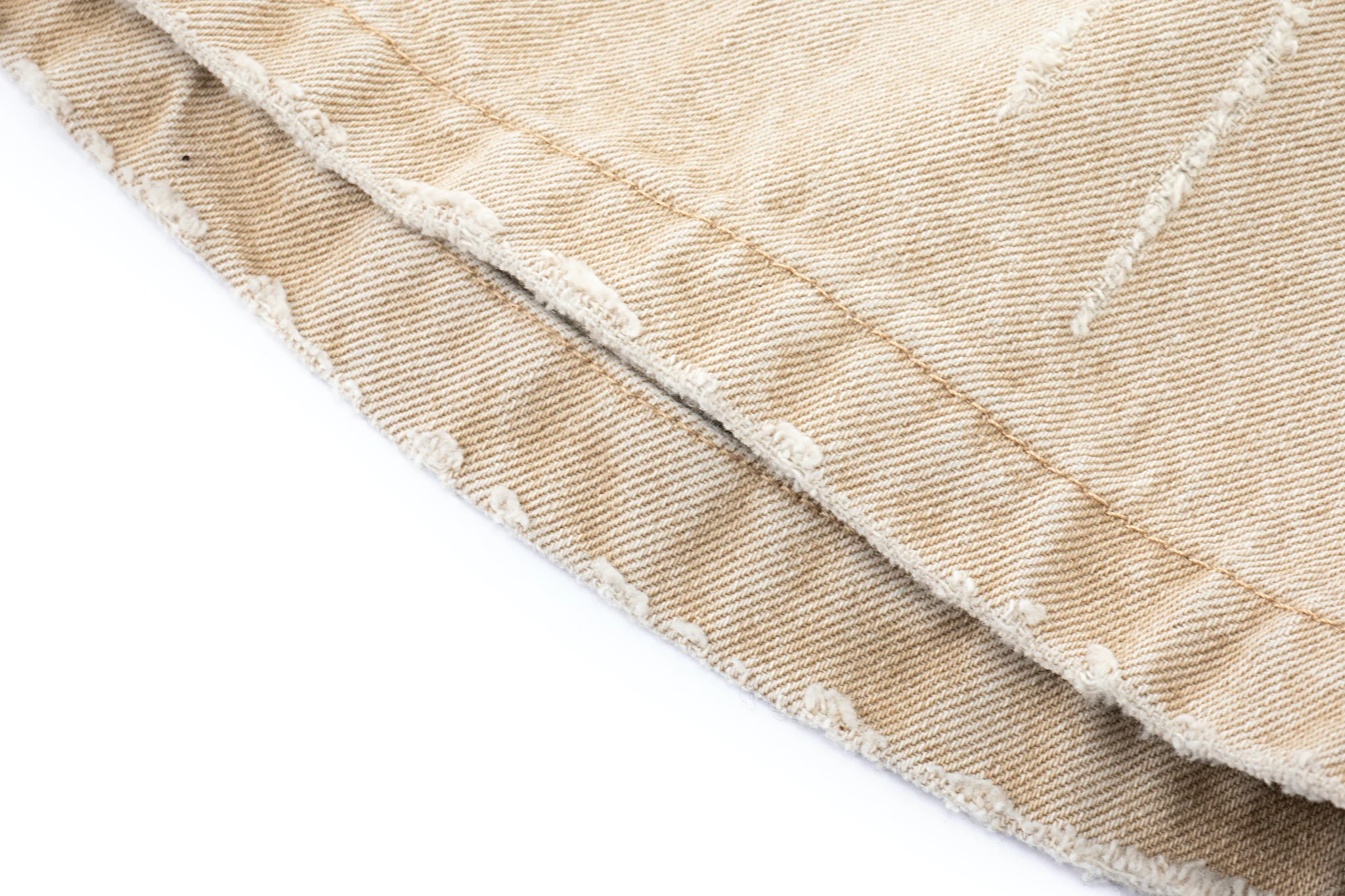 Anglular Utility Pocket Faded Jorts - Sand - Image 14