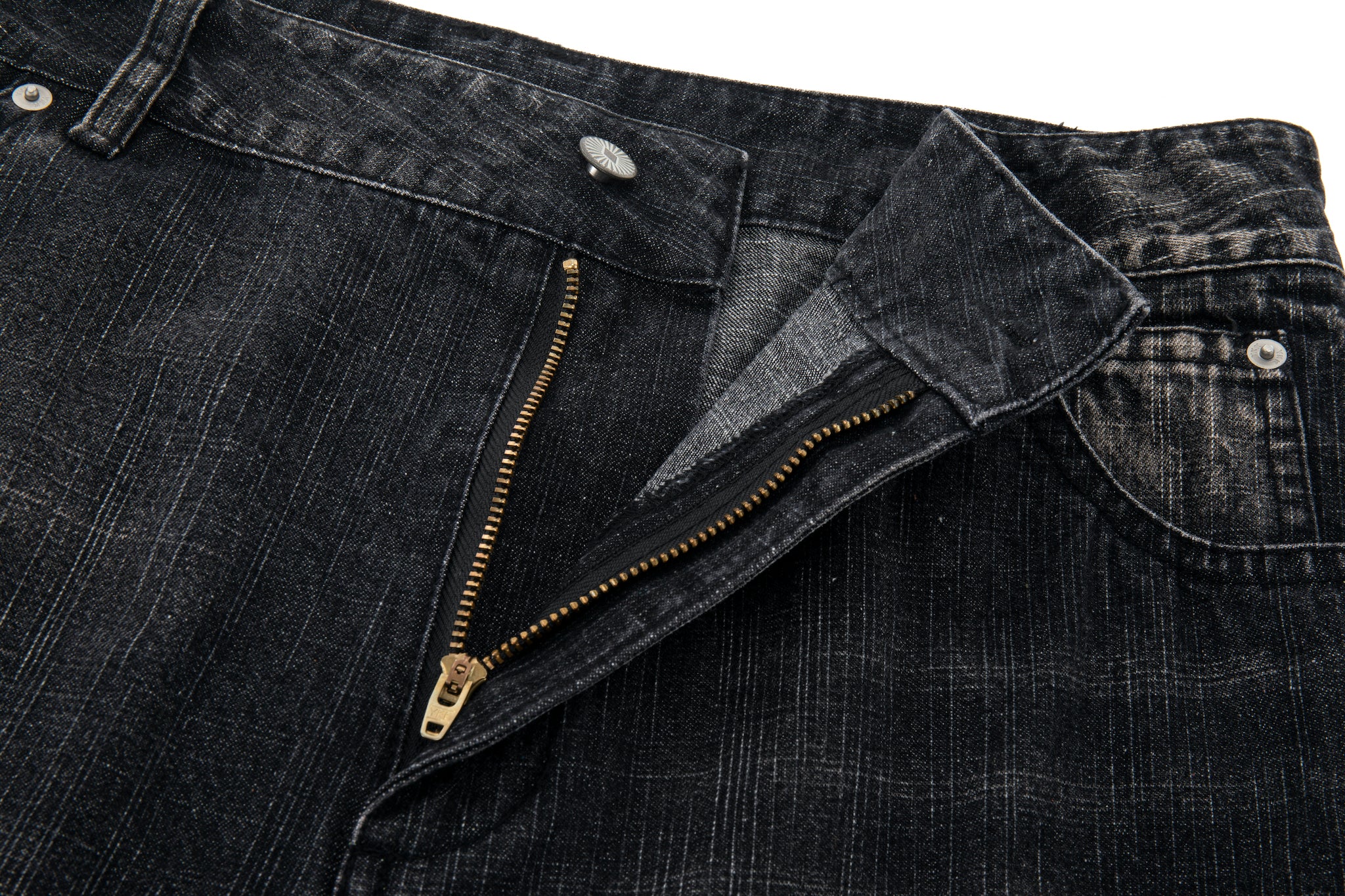 Wide Leg Carpenter Jeans - Fractal Knee Panels, Onyx - Image 10