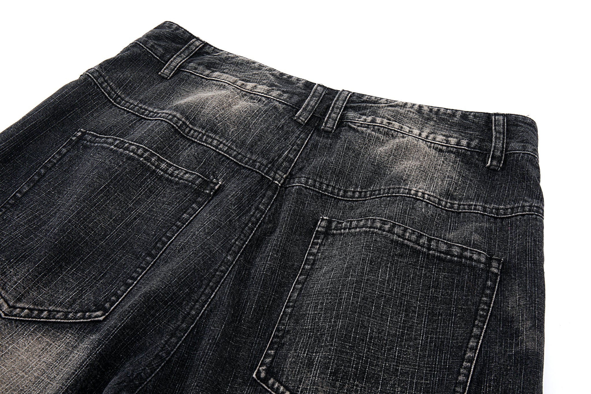 Wide Leg Carpenter Jeans - Fractal Knee Panels, Onyx - Image 14