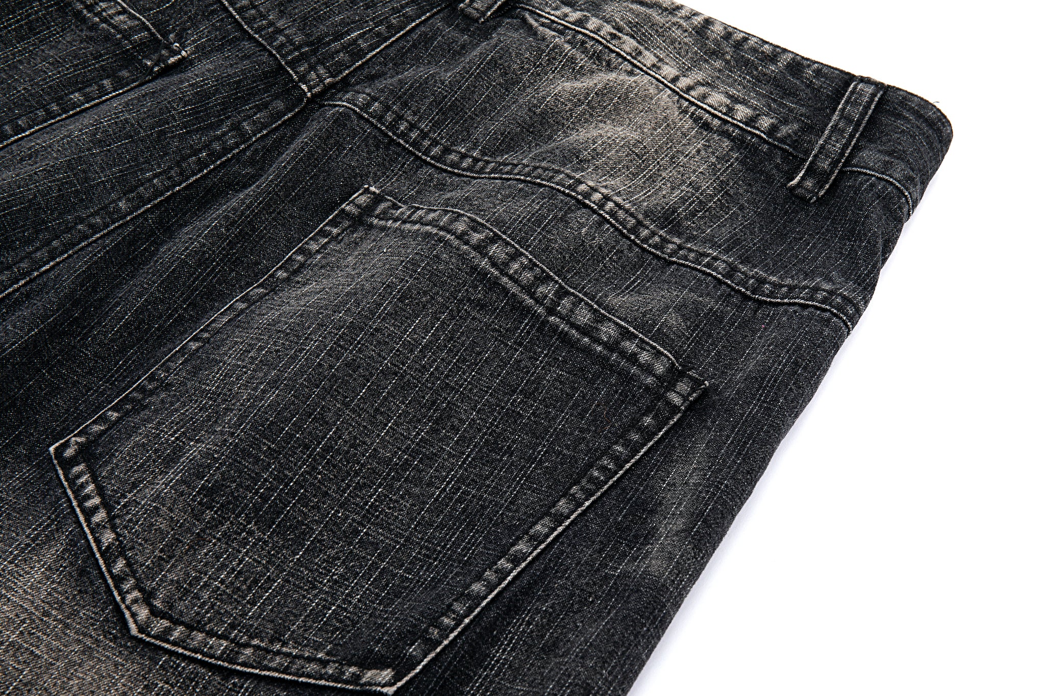 Wide Leg Carpenter Jeans - Fractal Knee Panels, Onyx - Image 15